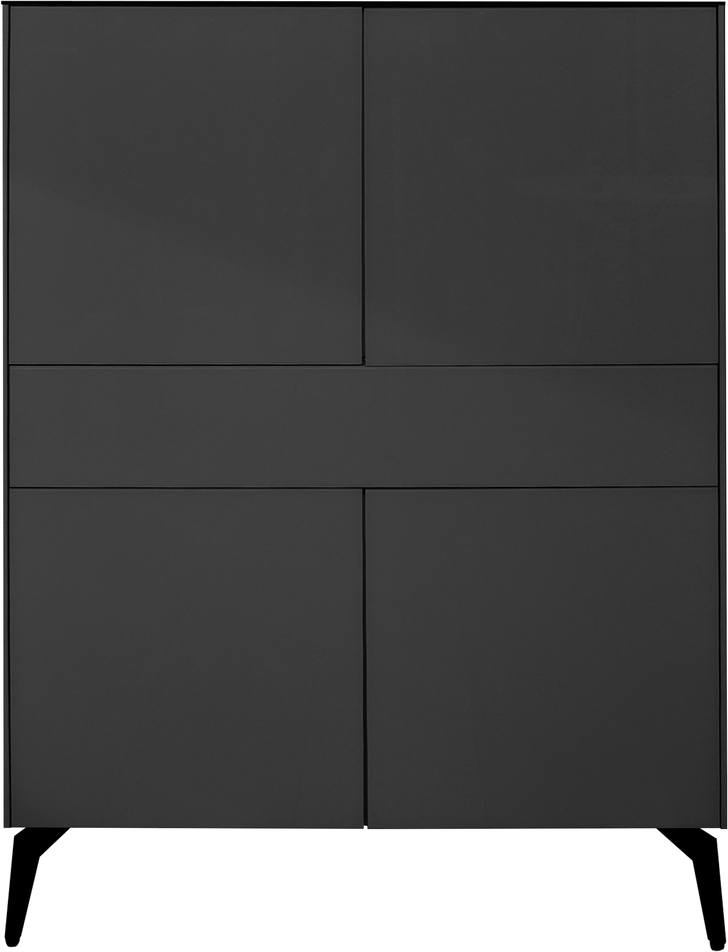Mäusbacher Highboard »Imola TOPSELLER!«, Mäusbacher Highboard, Breite 121 cm, mit Glasfront und Glasoberplatte