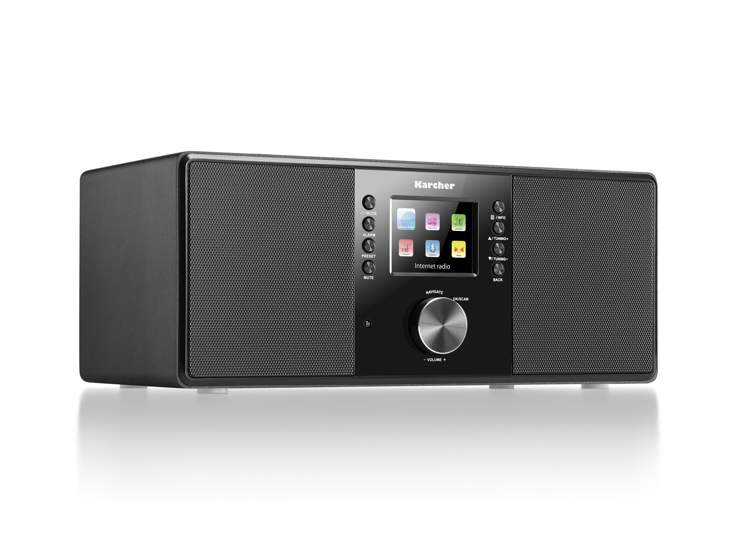 Karcher Internet-Radio »DAB 7000i«, (WLAN-Bluetooth Digitalradio (DAB+)-FM-Tuner-Internetradio 14 W)