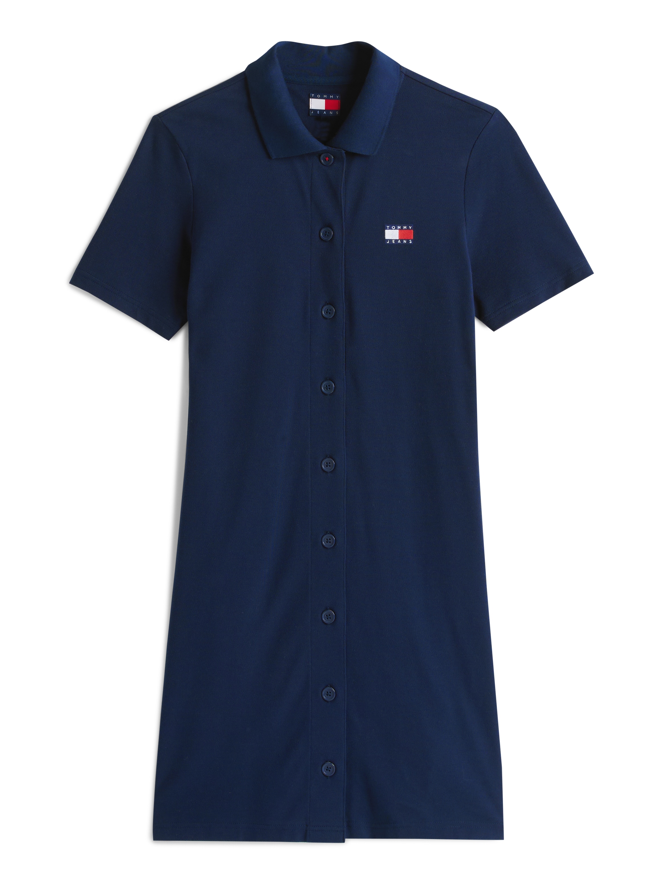 Tommy Jeans Polokleid »TJW BADGE PIQUE POLO DRESS«, mit Logo-Badge