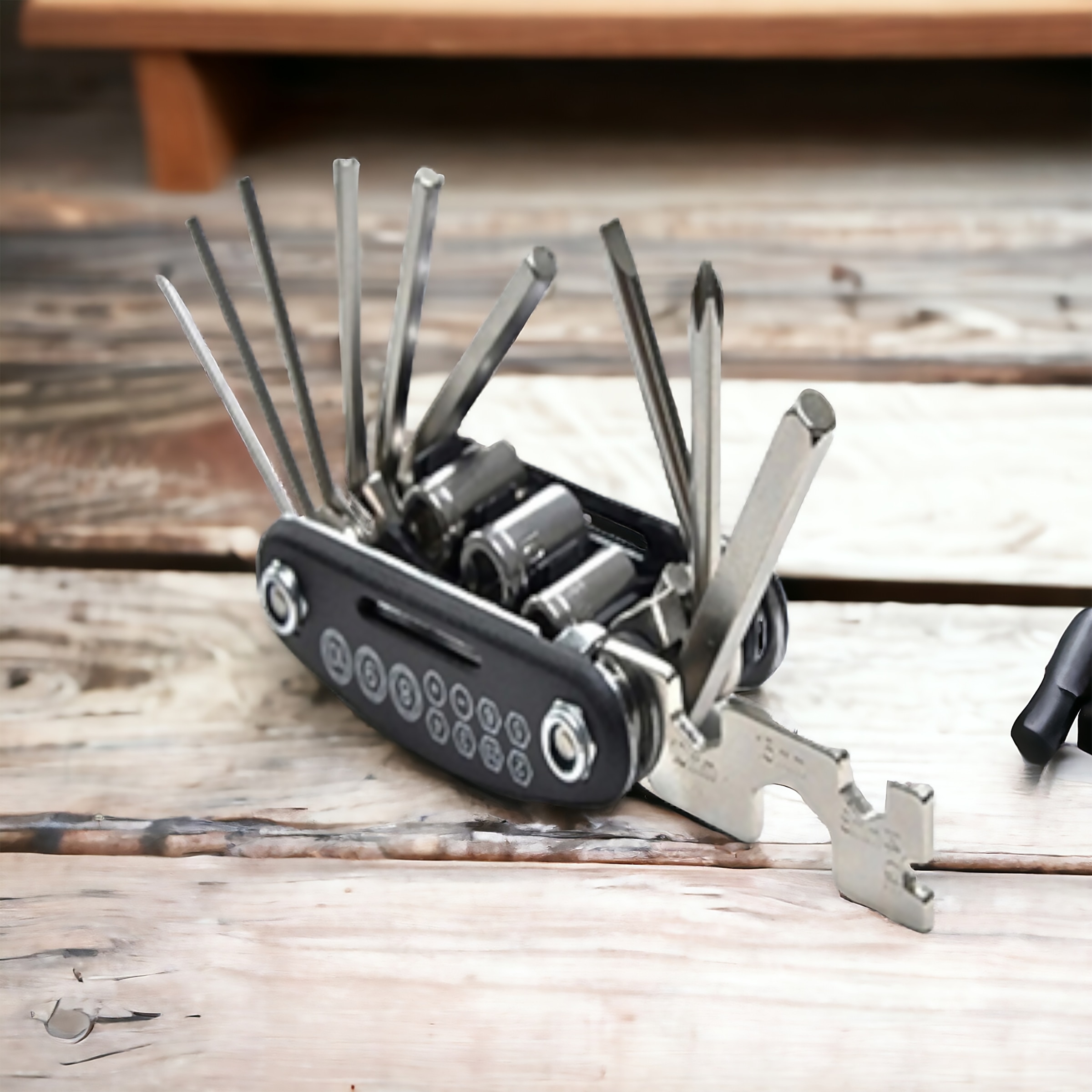be cool Multitool »Multi-Inbus-Werkzeug«, 16 Werkzeuge in einem, ideal für Fahrräder und E-Scooter