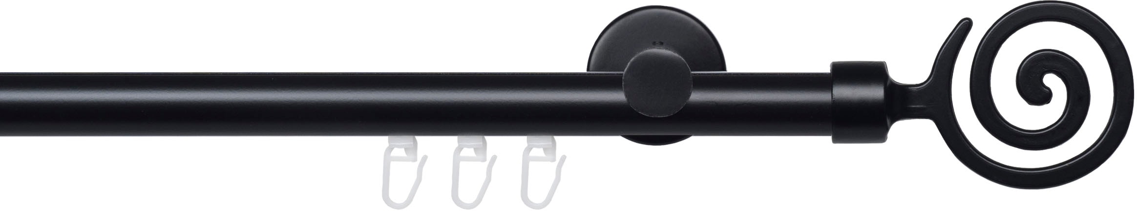 Liedeco Gardinenstange »Innenlaufgarnitur 20 mm Blues Eric« Ø 2 mm 1 läufig-läufig Fixmaß Gardinenstange Komplett