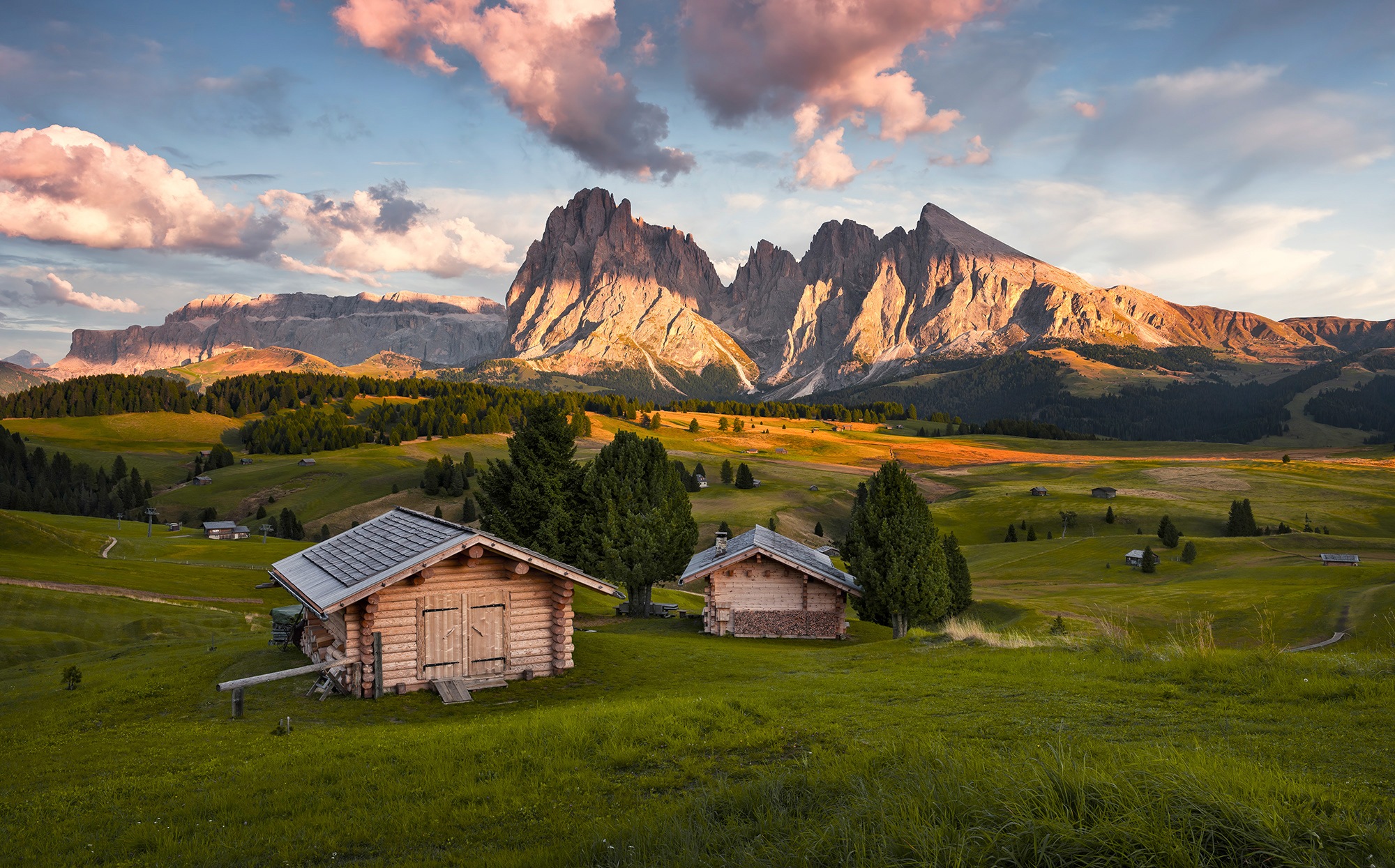 Komar Fototapete »Dolomitentraum«, mehrfarbig-natürlich-bedruckt