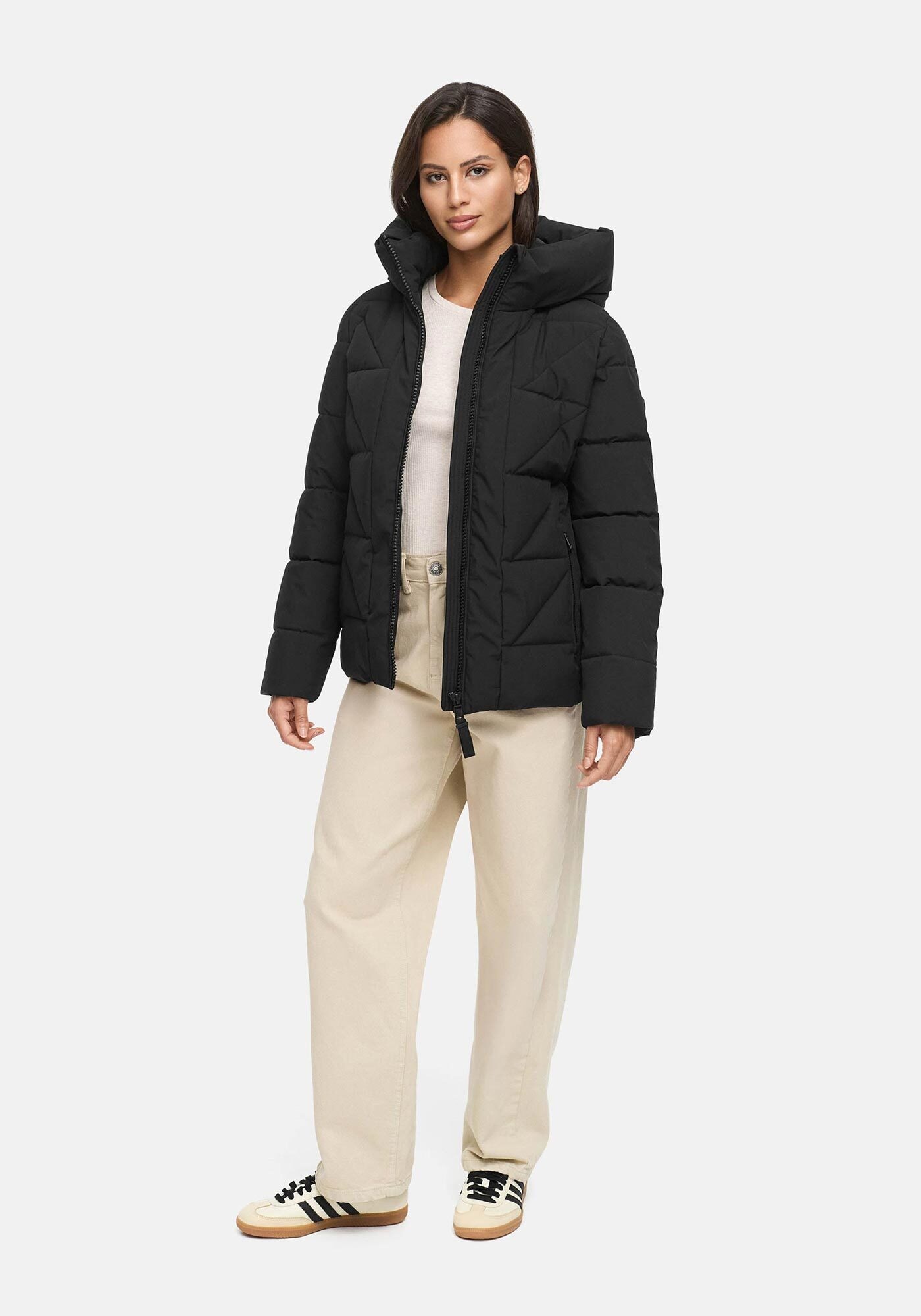 Marikoo Winterjacke »Marikoo Kuschelnasee Damen Herbst Winter Steppjacke N076«