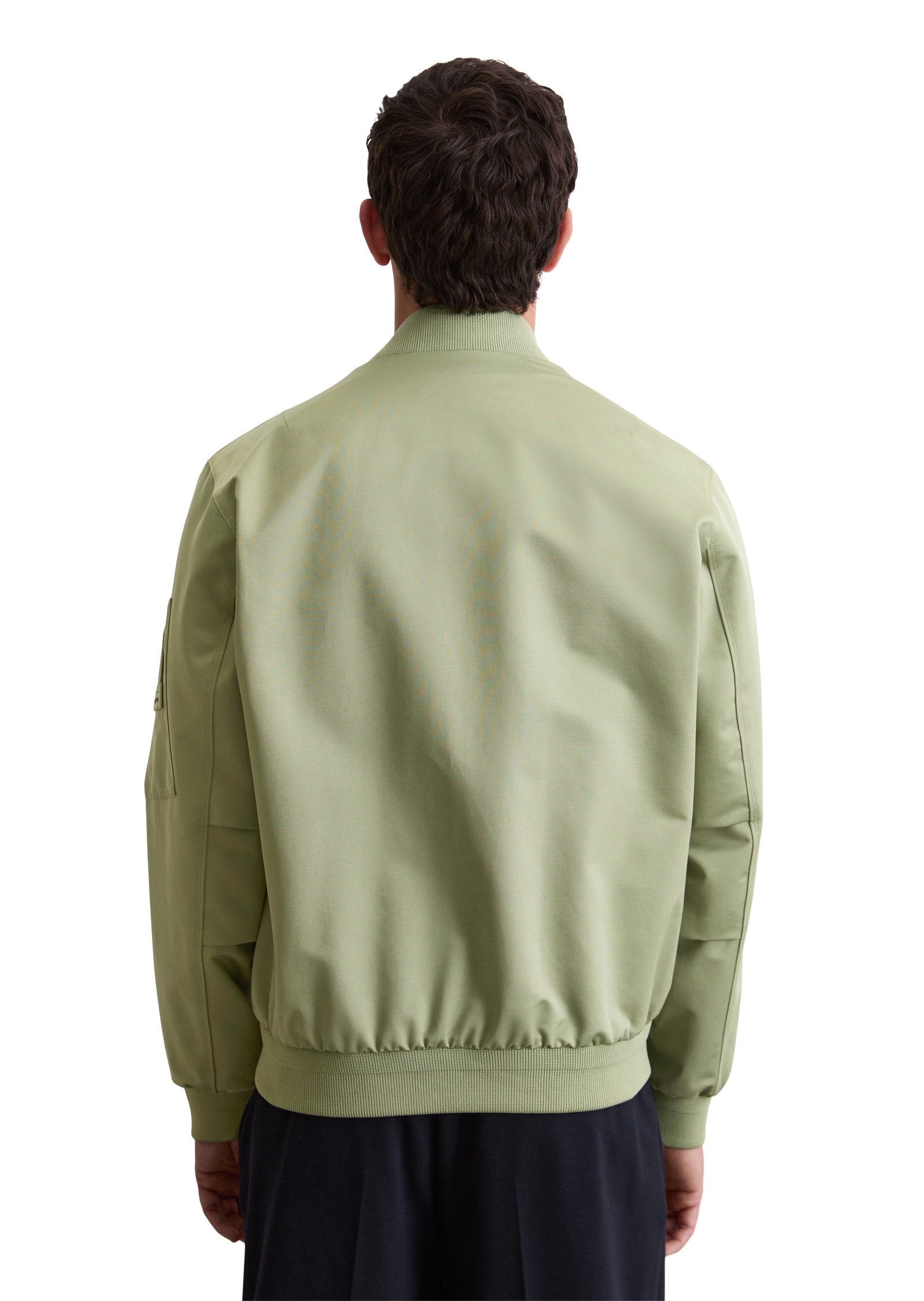 Marc O'Polo Canvasjacke »DFB Travel Collection« aus wasserabweisendem Micro-Canvas, weiche Rippbündchen, regular fit