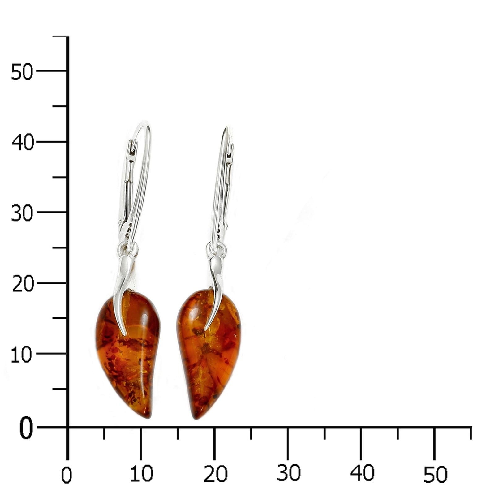 OSTSEE-SCHMUCK Paar Ohrhänger »- Lotti - Silber 925/000 - Bernstein«