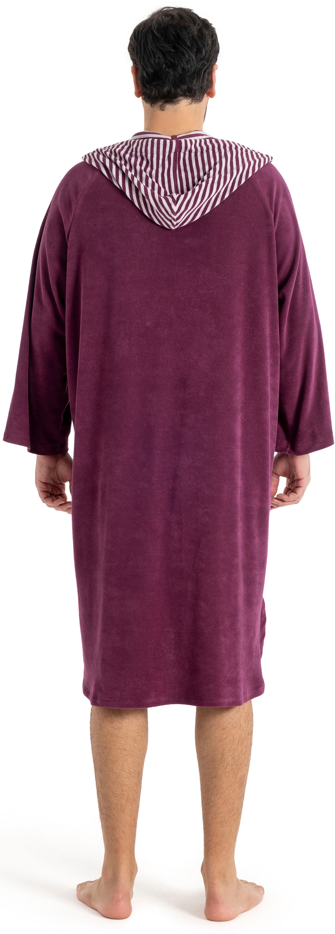 KangaROOS Badeponcho »Dalia Surfponcho, ideal für Sauna, Spa & im Urlaub« 1 Stk. weich, Uni-Farben mit Streifen, leicht, Unisex, für Damen und Herren