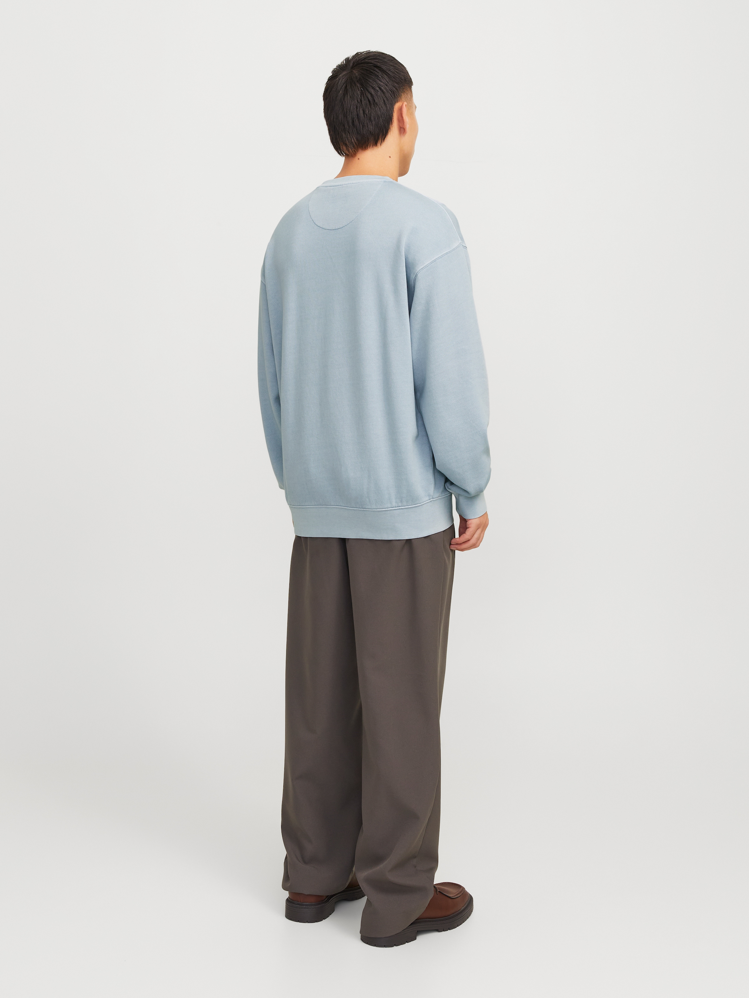 Jack & Jones Sweatshirt »JJECHARGE FADED SWEAT CREW NECK NOOS« mit Rippbündchen