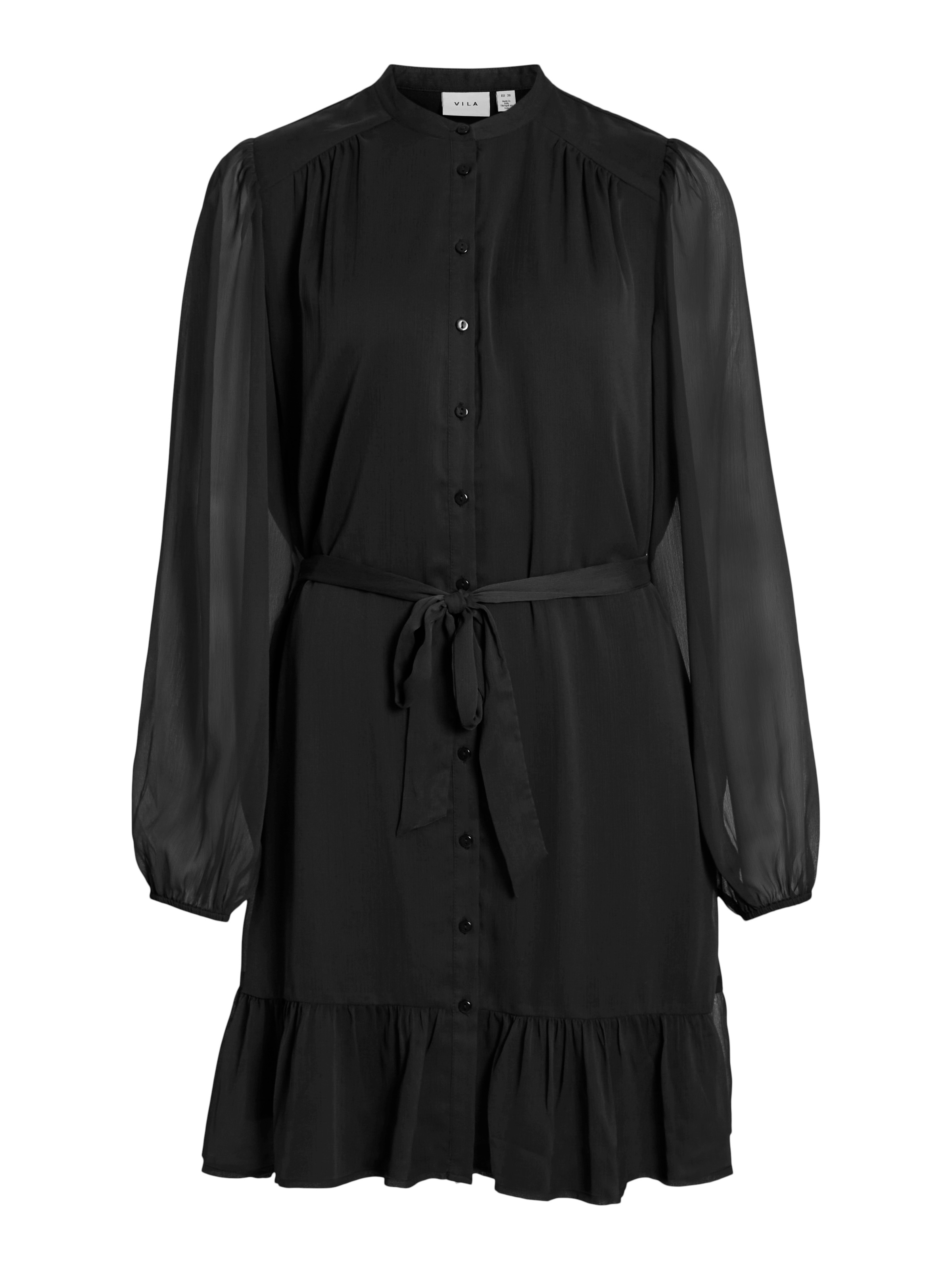 Vila Chiffonkleid »VIFALIA L/S DRESS - NOOS«