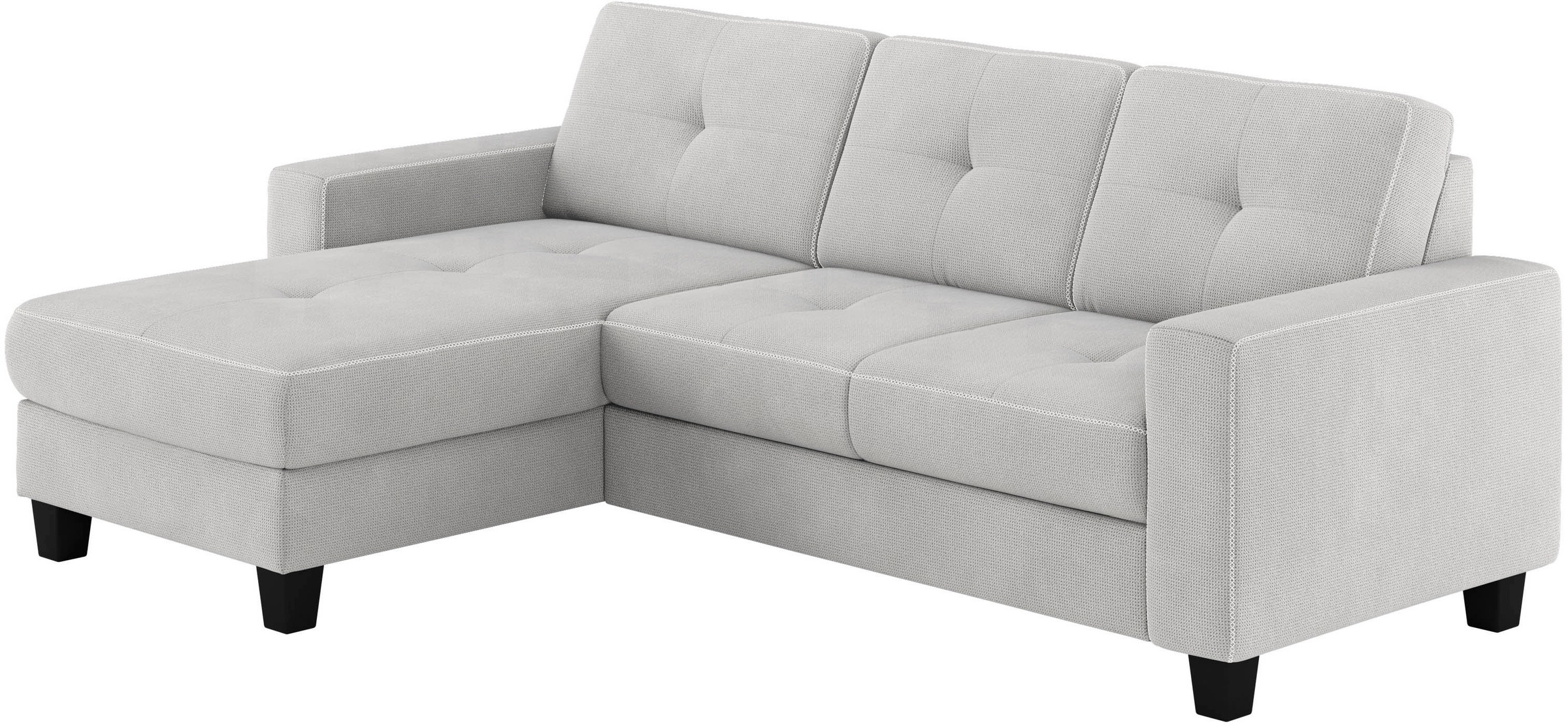 Places of Style Ecksofa »Varese«, wahlweise mit Bettfunktion und Bettkasten