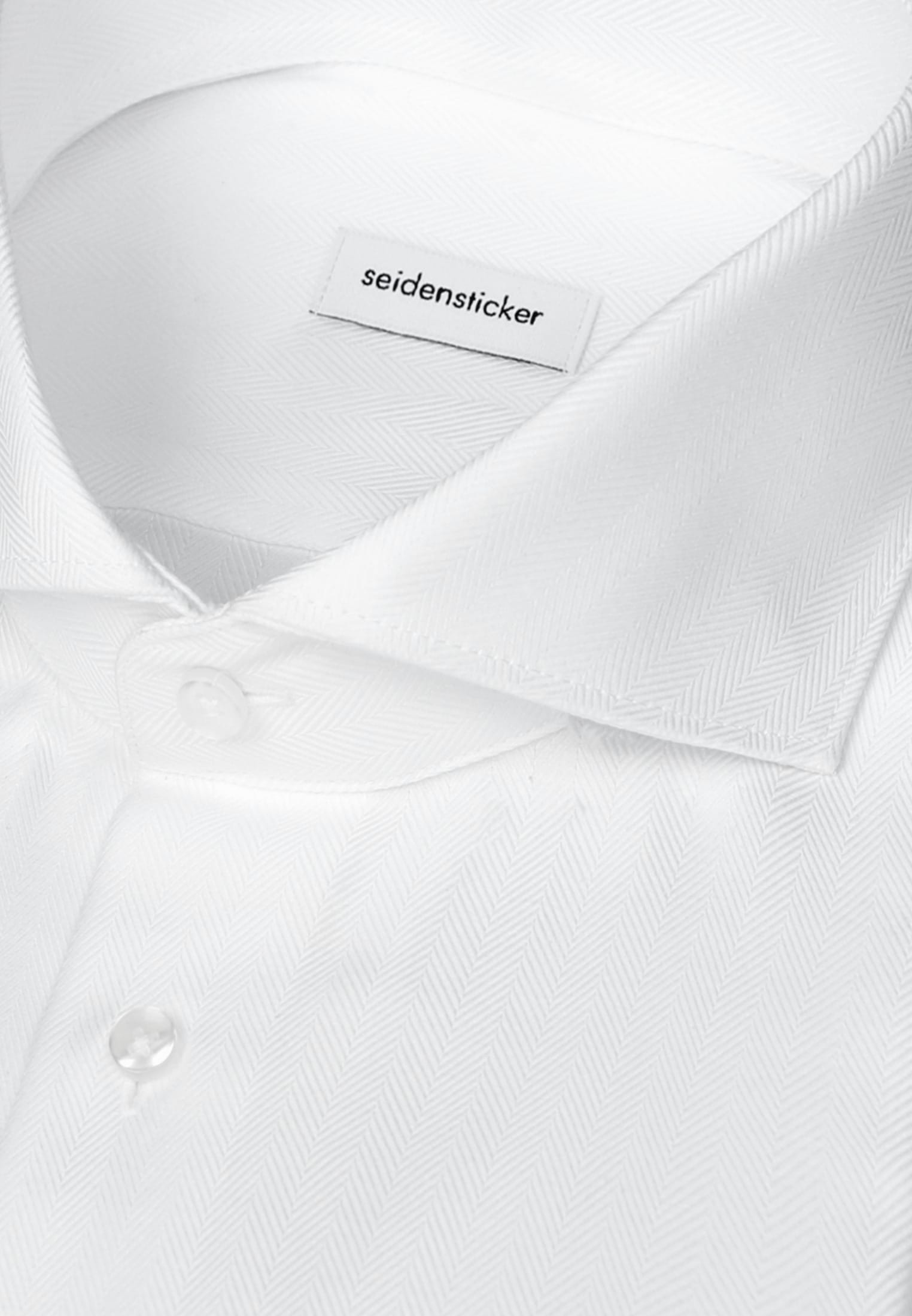 seidensticker Businesshemd »Schwarze Rose« Slim 1/1 Haifischkragen Fischgrat