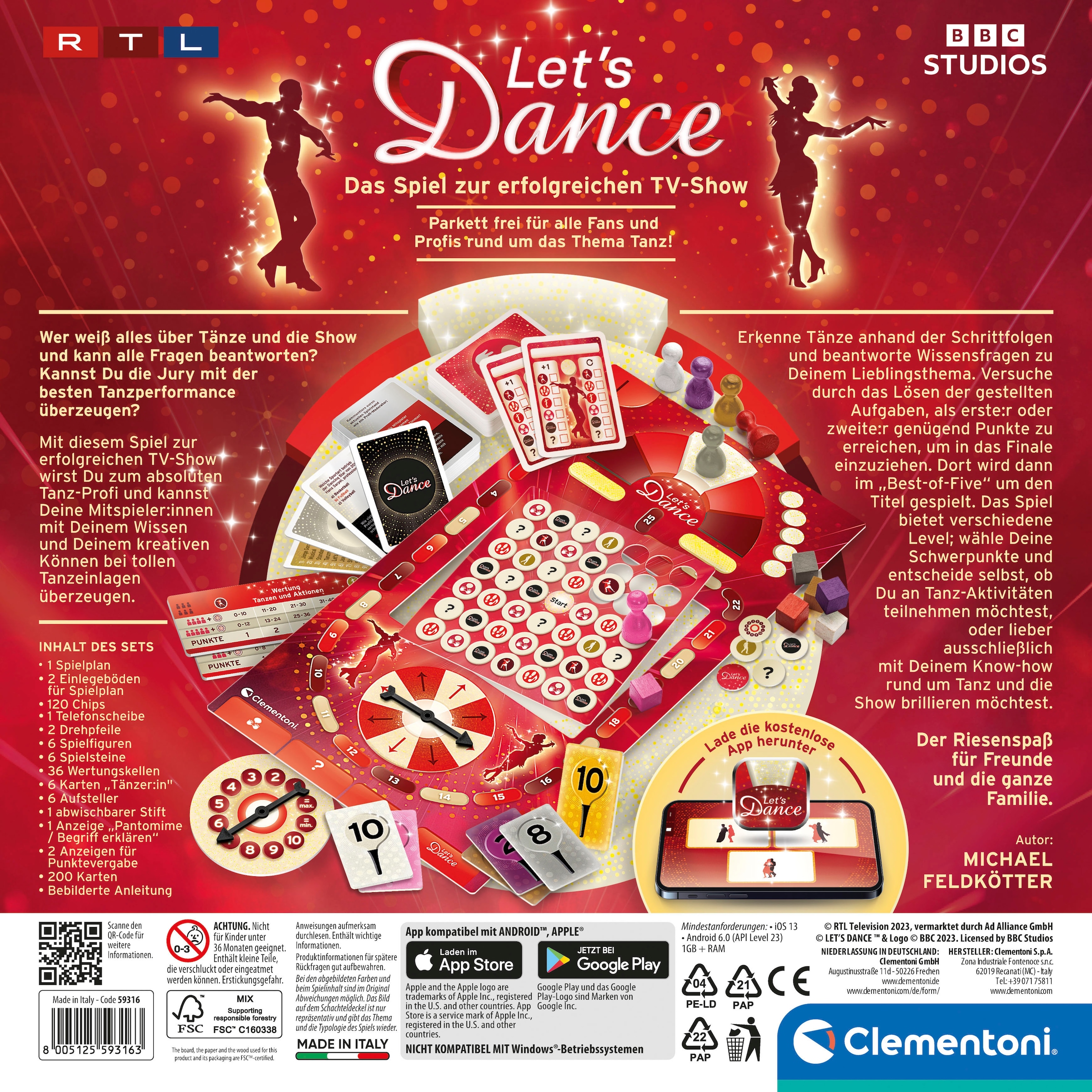 Clementoni® Spiel »Let's Dance«, Made in Europe