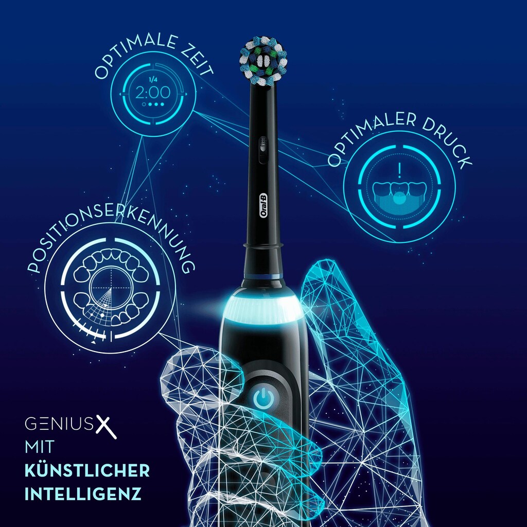 Oral B Elektrische Zahnbürste »Genius X«, 1 St. Aufsteckbürsten, Limited Design Edition