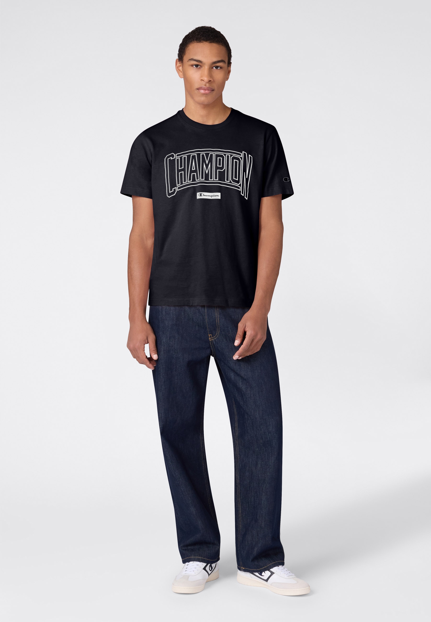 Champion T-Shirt »COLLEGE Relax Fit Crewneck T-Shirt« für sportliche Aktivitäten, sportlicher Stil, Rundhalsausschnitt