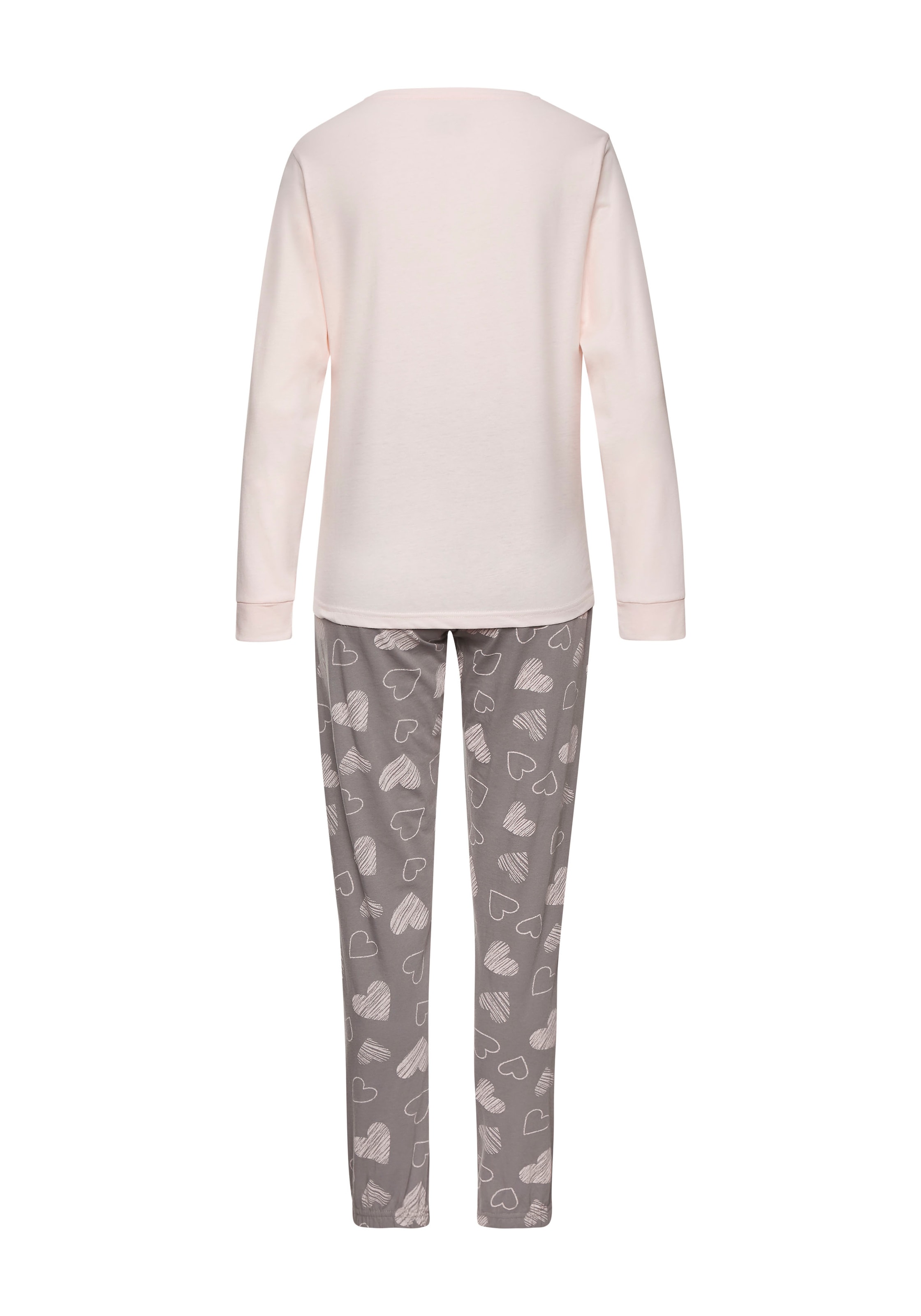 Vivance Dreams Pyjama mit süßem Herzchen-Print