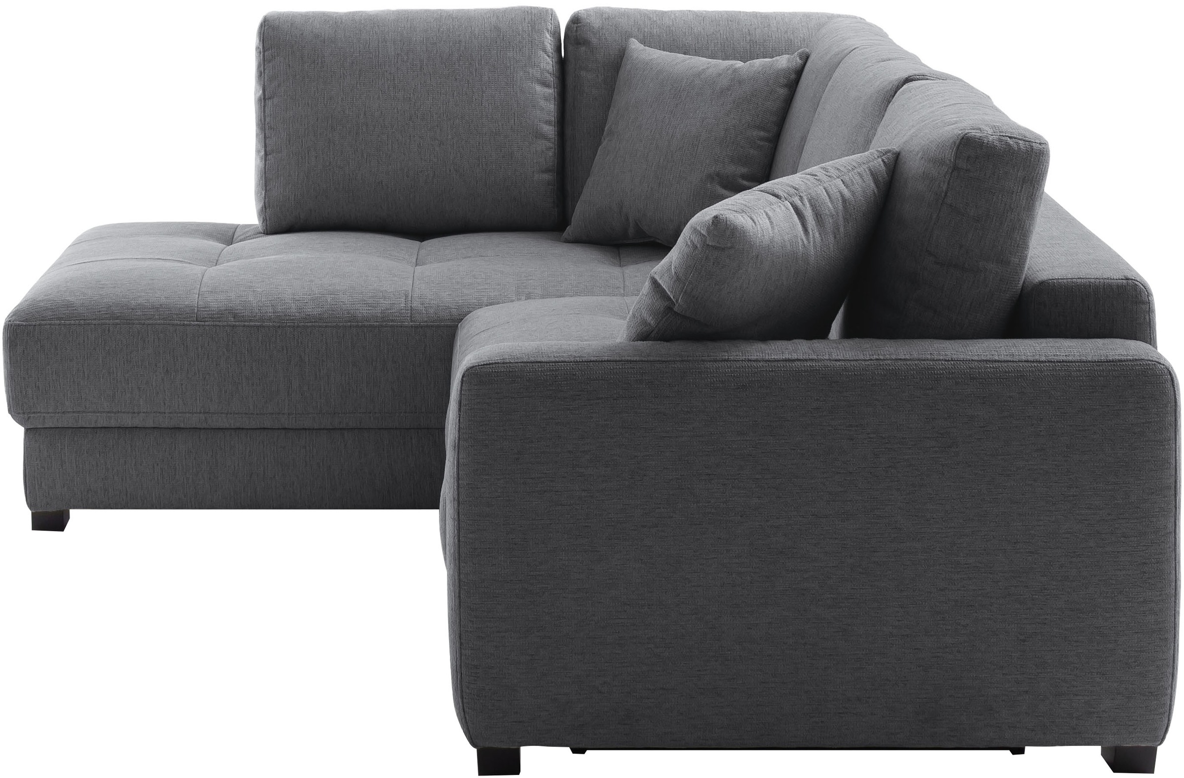 Mr. Couch Ecksofa »Pierre, L-Form mit BoxSpring« Mit Boxpring-Taschenfederkern