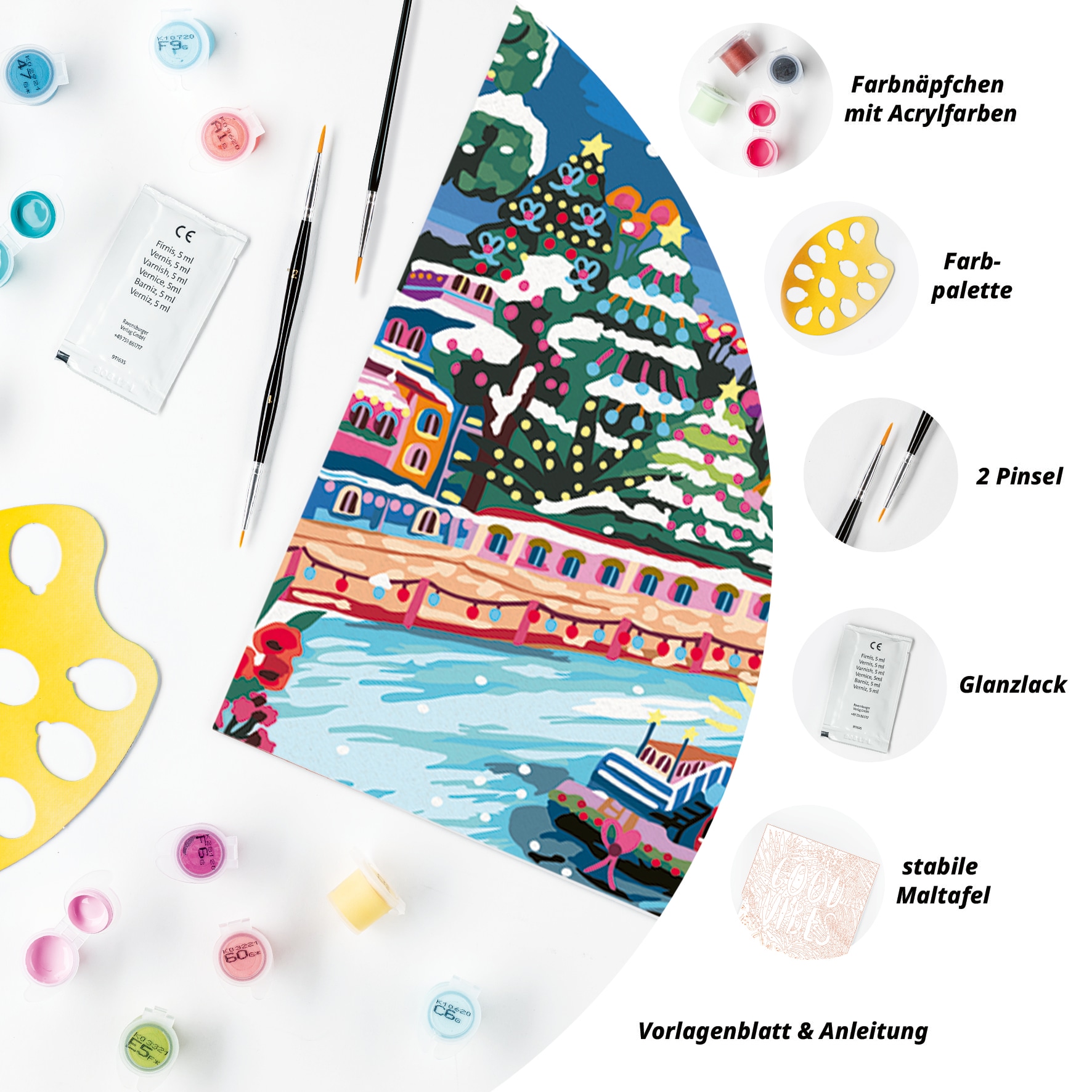 Ravensburger Malen nach Zahlen »CreArt, Weihnachten in Paris« Made in Europe