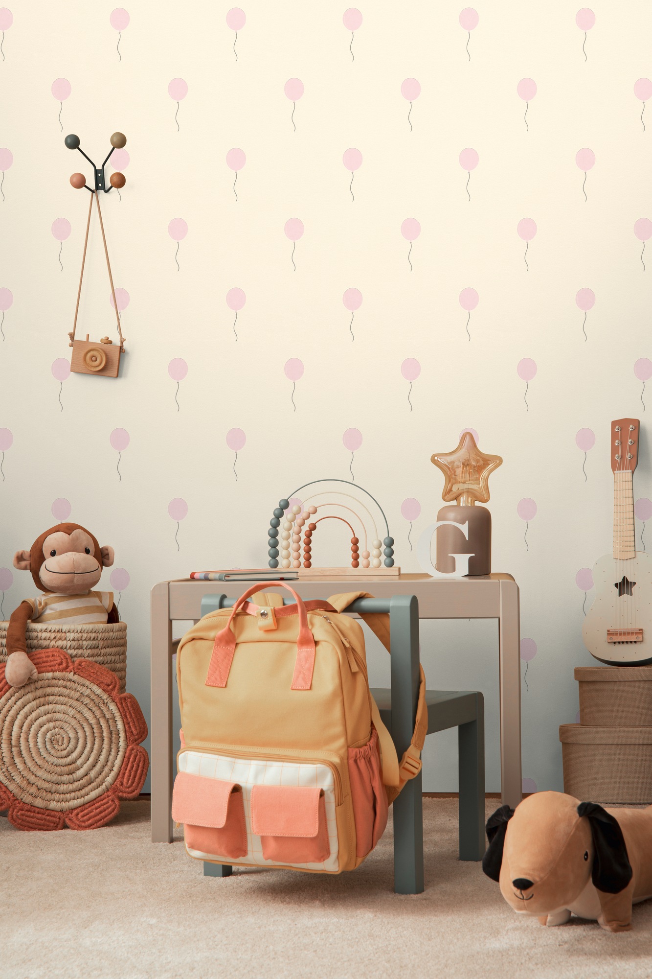 living walls Vliestapete »Kids Studio Luftballons – Vliestapete für Kinder« Motiv | grafisch | leicht glänzend glatt Luftballonmuster in sanften Farben für das Kinderzimmer