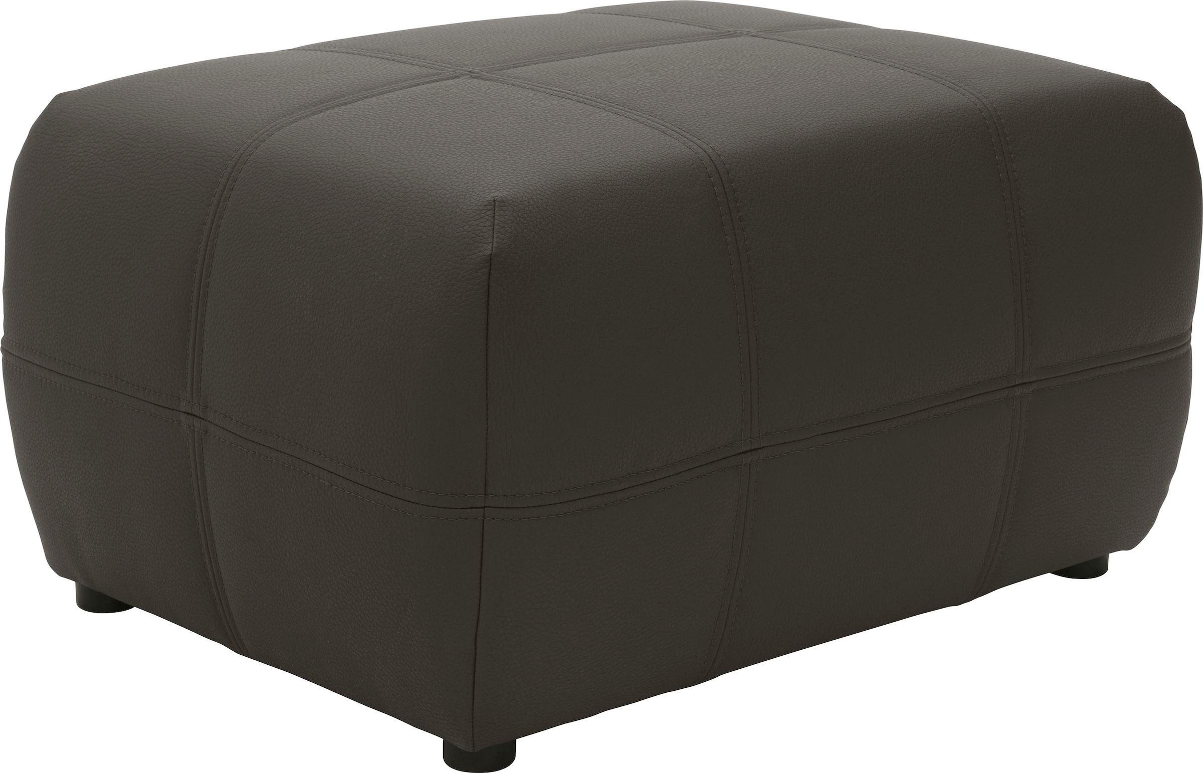 DOMO collection Hocker »Brandon« kleine Ausführung, passend zu "Brandon" in Leder und Luxus-Kunstleder