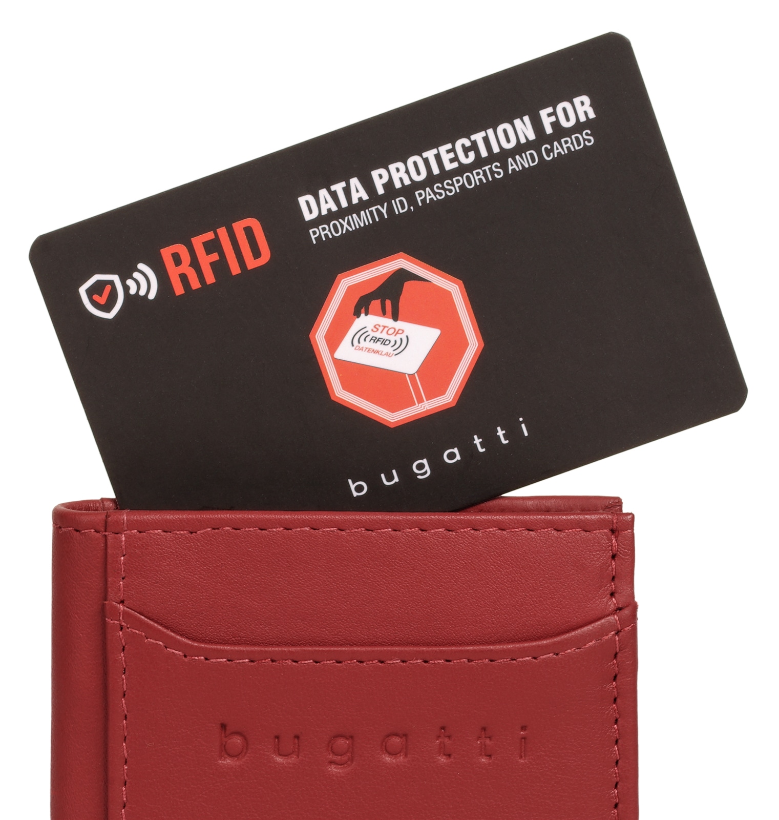 bugatti Geldbörse »SECURE SLIM«, echt Leder