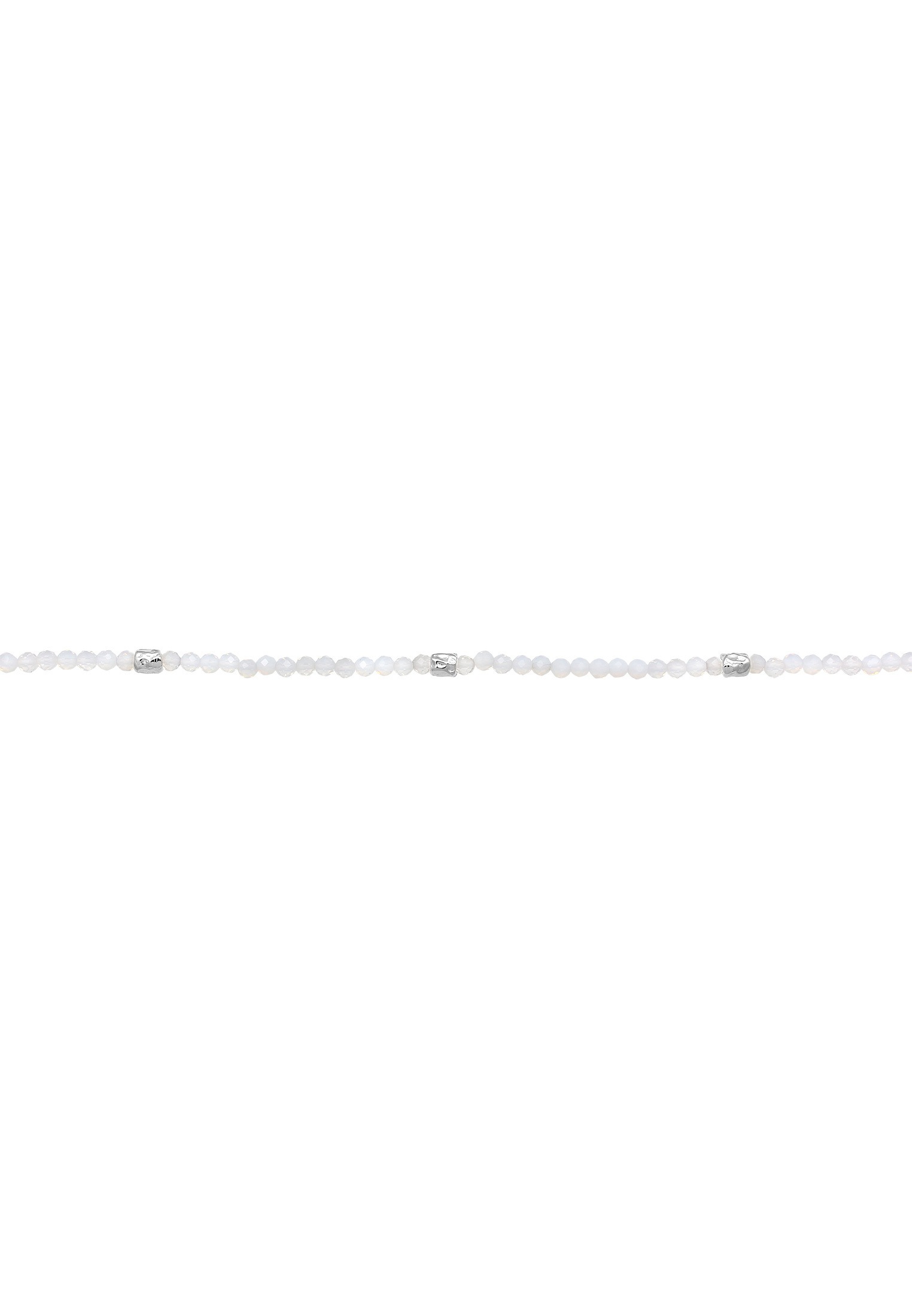 Elli Premium Silberkette »Halskette Mondstein Regenbogen Perlen 925 Sterling Silber«