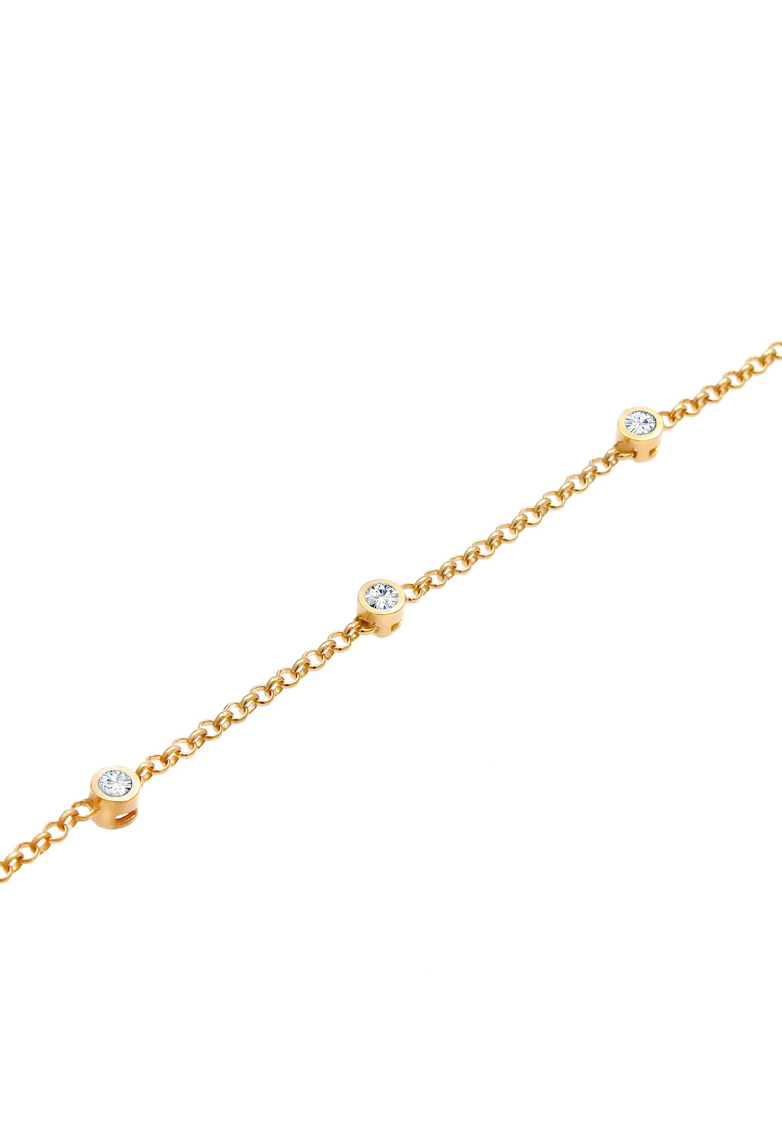 Elli Armkette »Armband Klassik 925 Silber, mit Kristallen von Swarovski®«