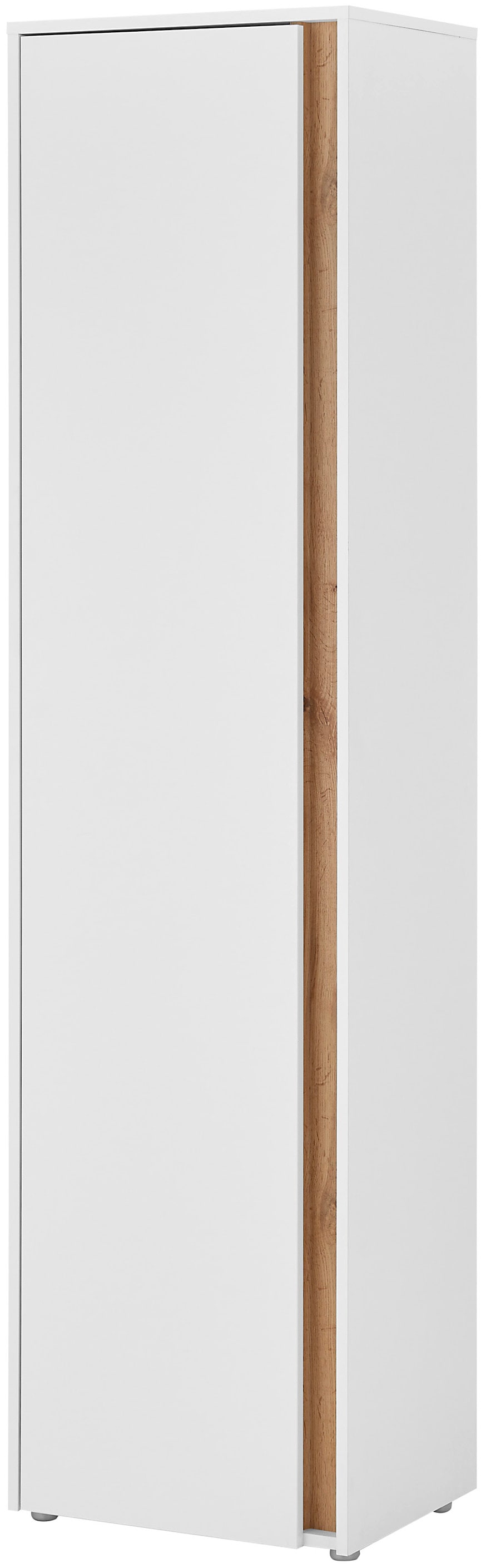 INOSIGN Garderobenschrank »GIRON/ CiTY, Schrank in Wotan Eiche, Kleiderschrank mit Stauraum«, 10 Fächer, modernes Design, Tür beidseitig montierbar, 50 cm breit