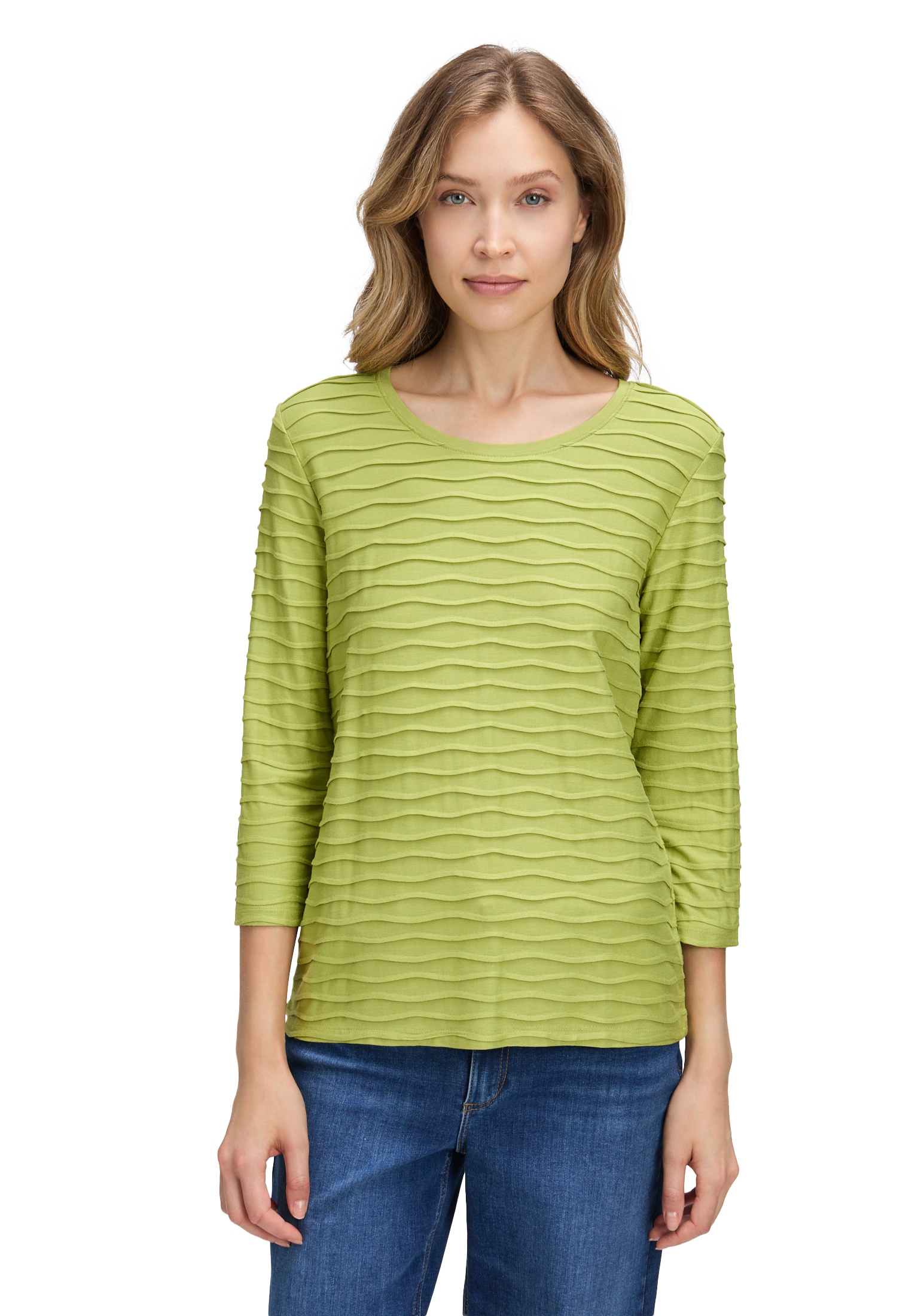 Betty Barclay Rundhalsshirt »Basic Shirt mit Wellenstruktur«