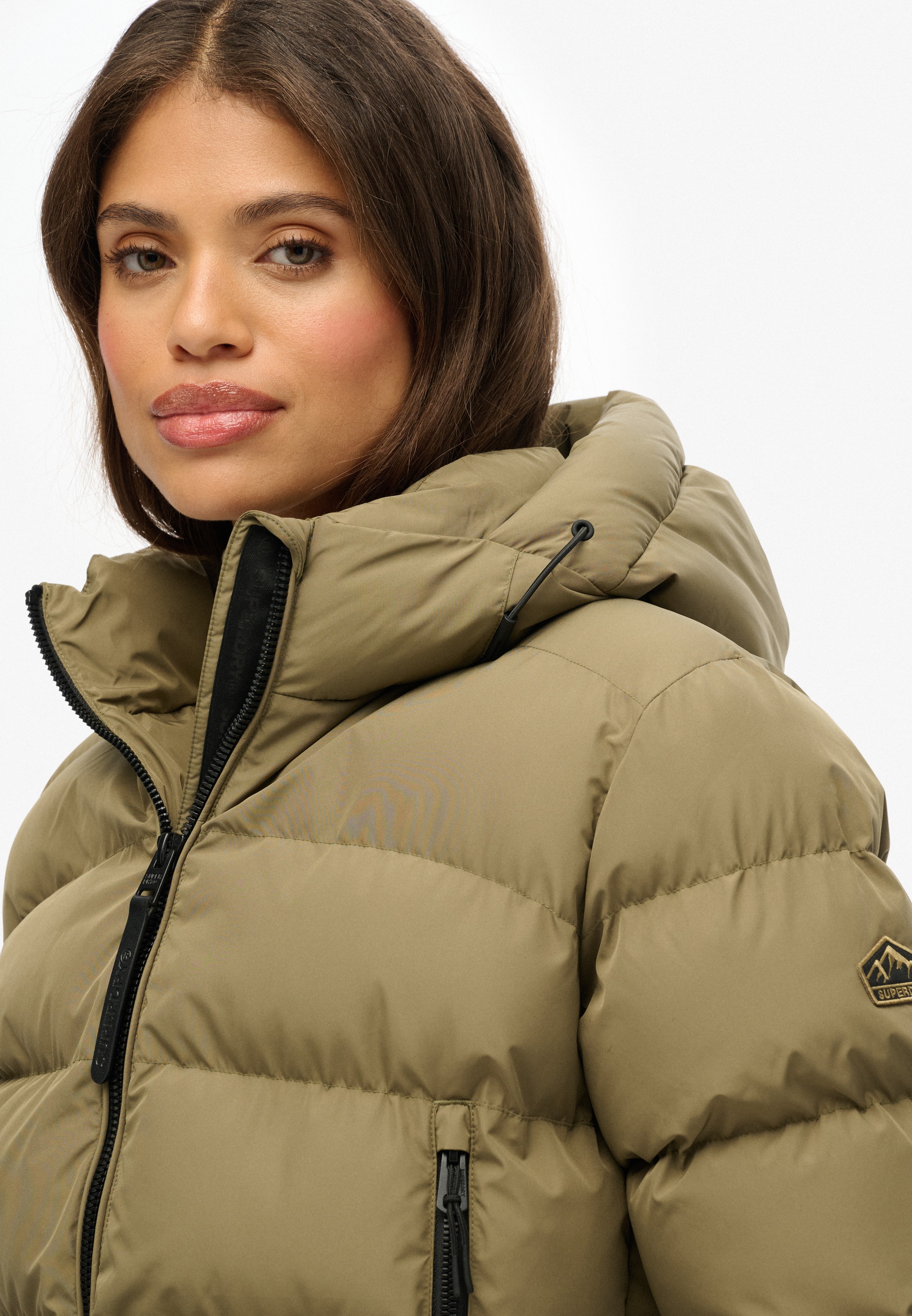 Superdry Steppjacke »HOODED SPORTS PUFFER JACKET«, mit Kapuze