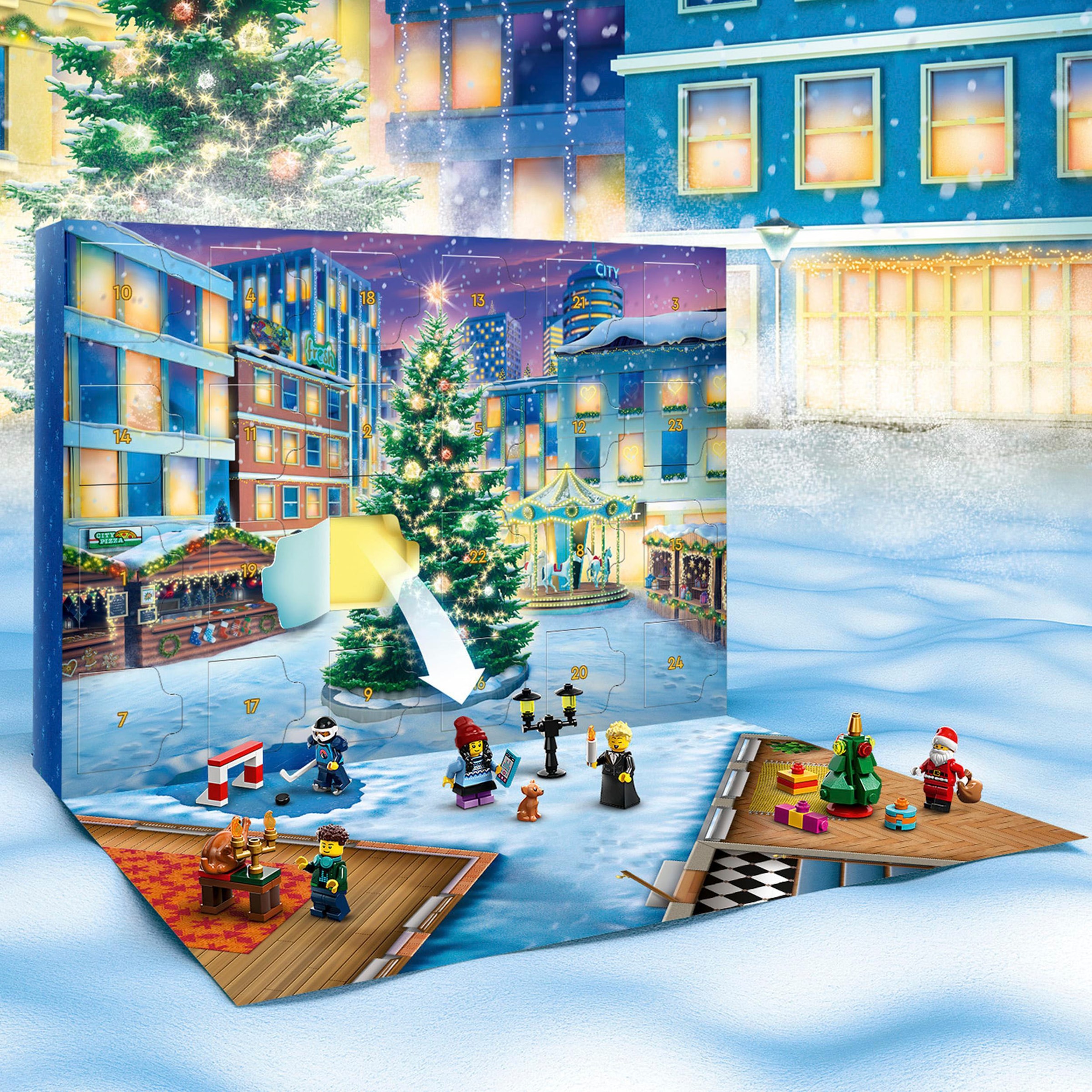 LEGO® Spielzeug-Adventskalender »Spielbausteine, LEGO City 2023 (60381), LEGO® City«, ab 5 Jahren, Made in Europe