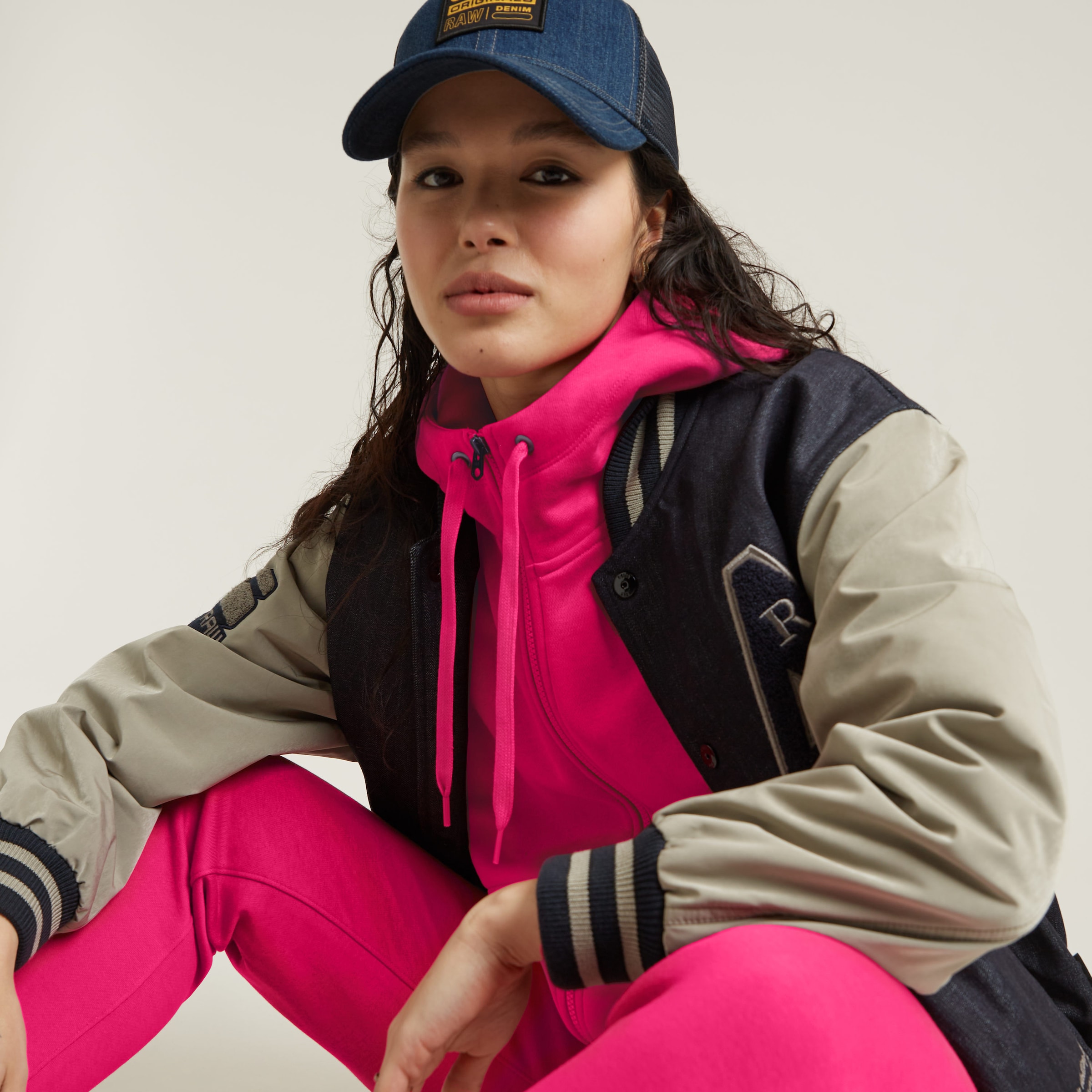 G-STAR Kapuzensweatjacke »Premium core 2.1 hdd zip thru« mit tonaler Logostickerei