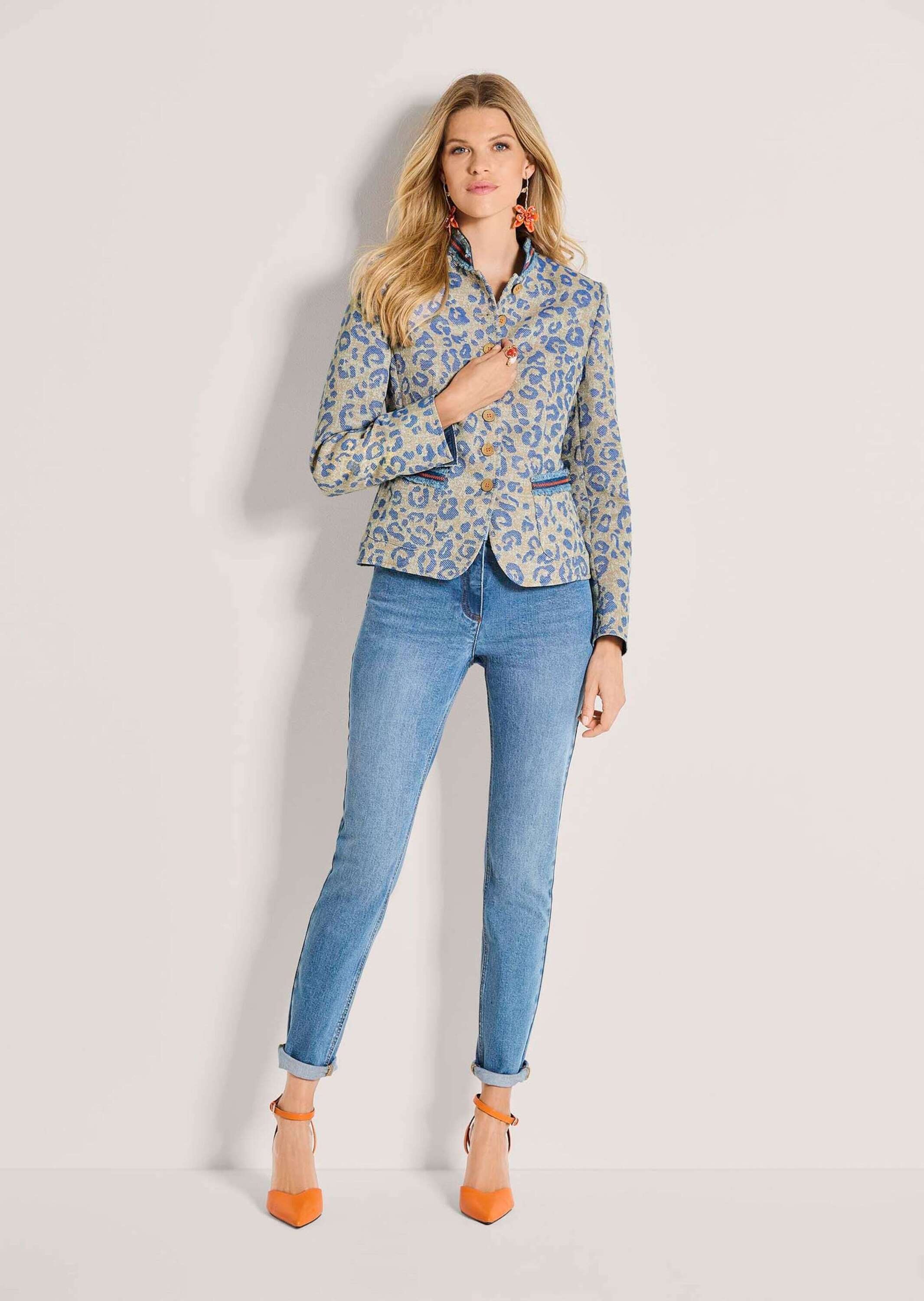 MADELEINE Jackenblazer »Blazer Jacquardblazer mit Leo-Muster« Leo-Jacquard