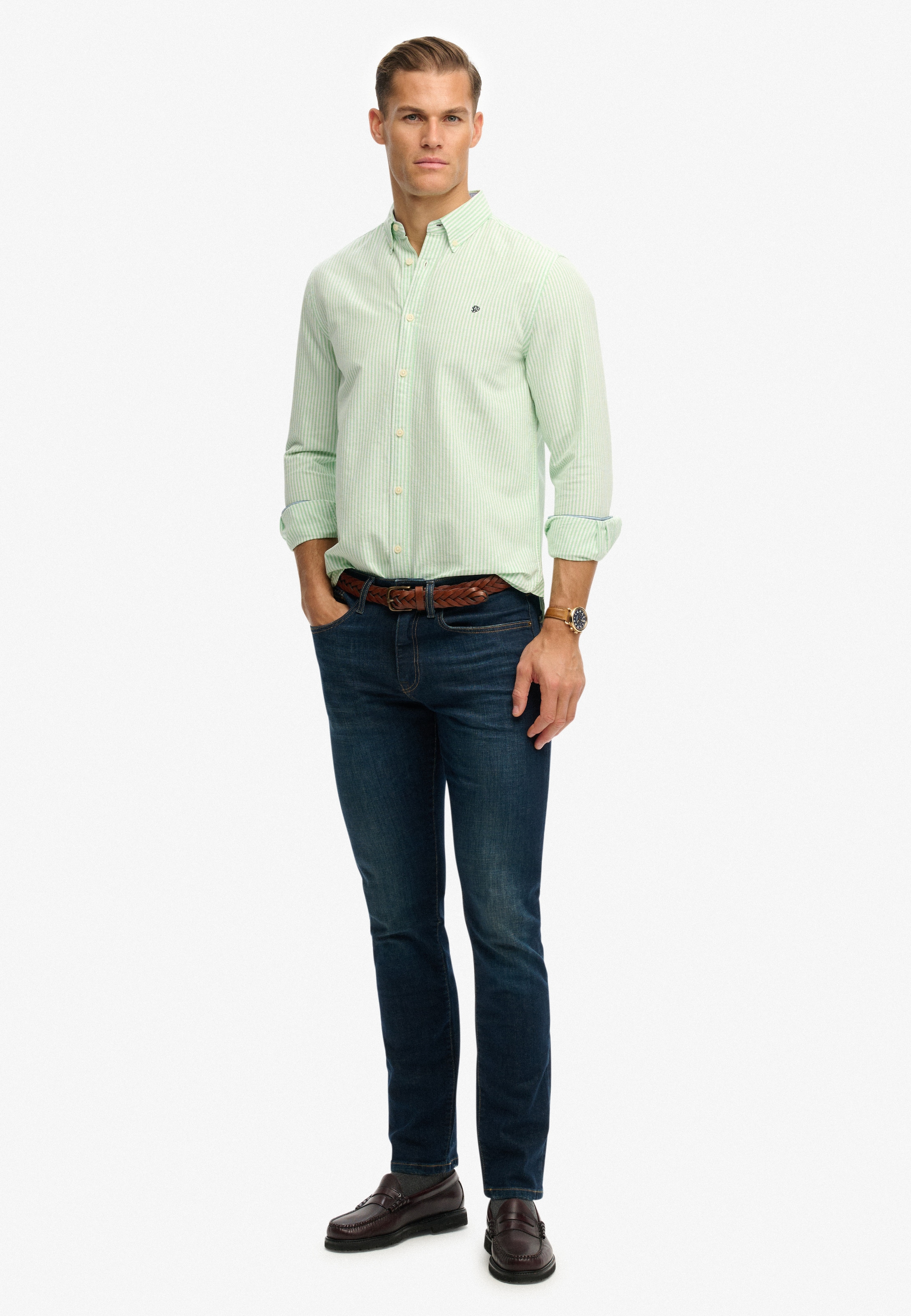 Superdry Langarmhemd »PREPPY OXFORD L/S SHIRT« Baumwolle, regular fit