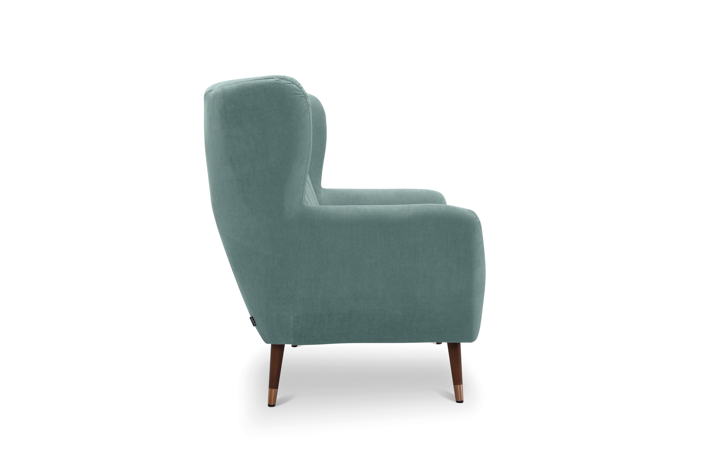 exxpo - sofa fashion 3-Sitzer »Polly, bequem mit hoher Rückenlehne, hohe Füße, Ohrensesselcouch«, Küchensofa, mit hochwertigen Bezügen