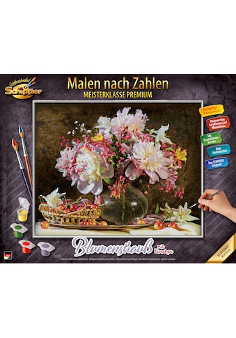 Malen nach Zahlen »Meisterklasse Premium - Blumenstrauß mit Kirschen«