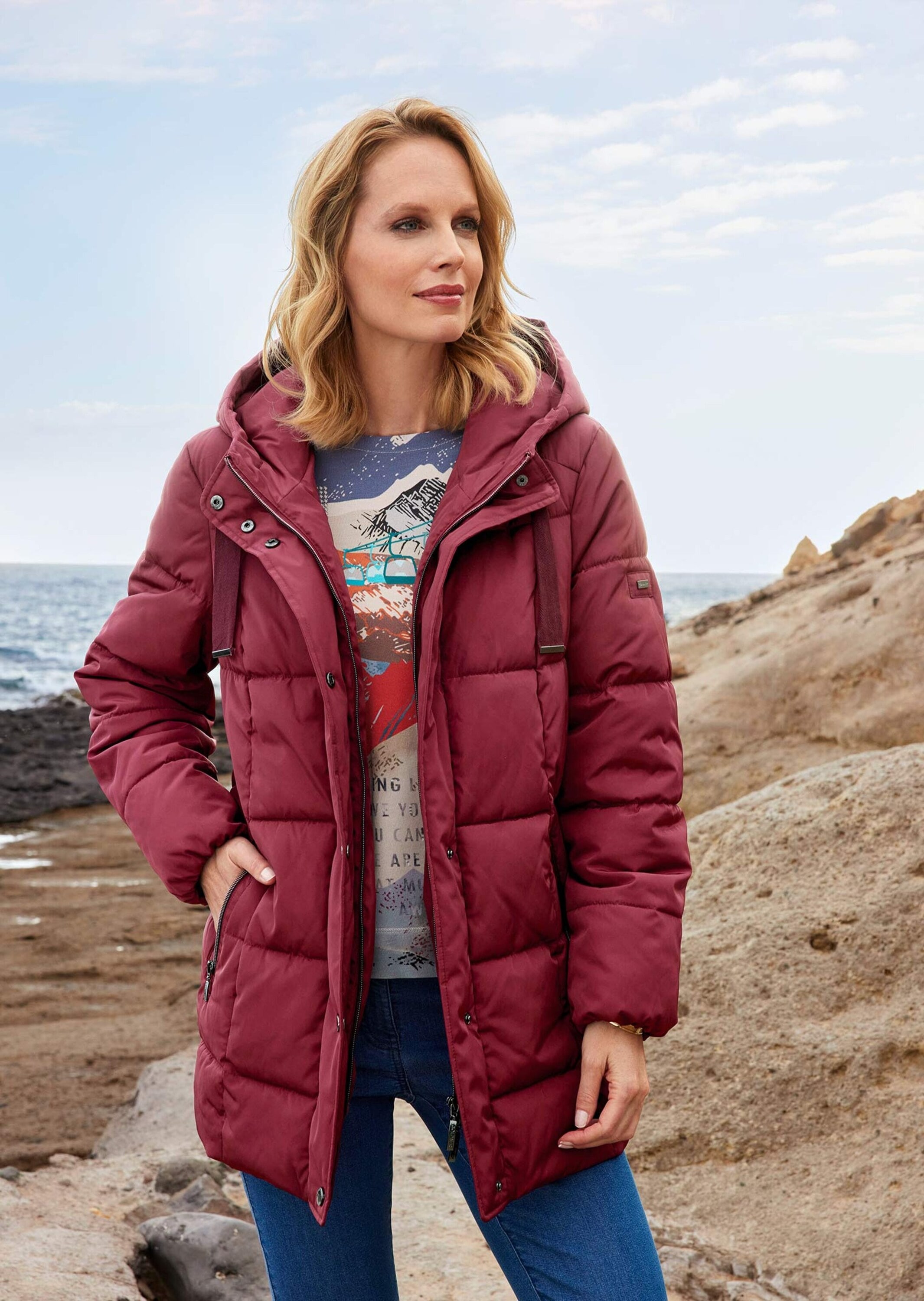 GOLDNER Steppjacke »Lange Steppjacke«