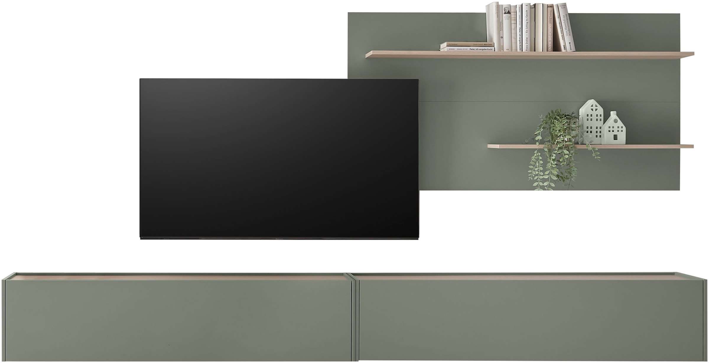 INOSIGN Wohnwand »City/Giron, moderne Anbauwand, Komplettset in vielen Farben verfügbar« Set, 3 Stk. tlg. enthält zwei Hängeschränke & ein Wandpaneel