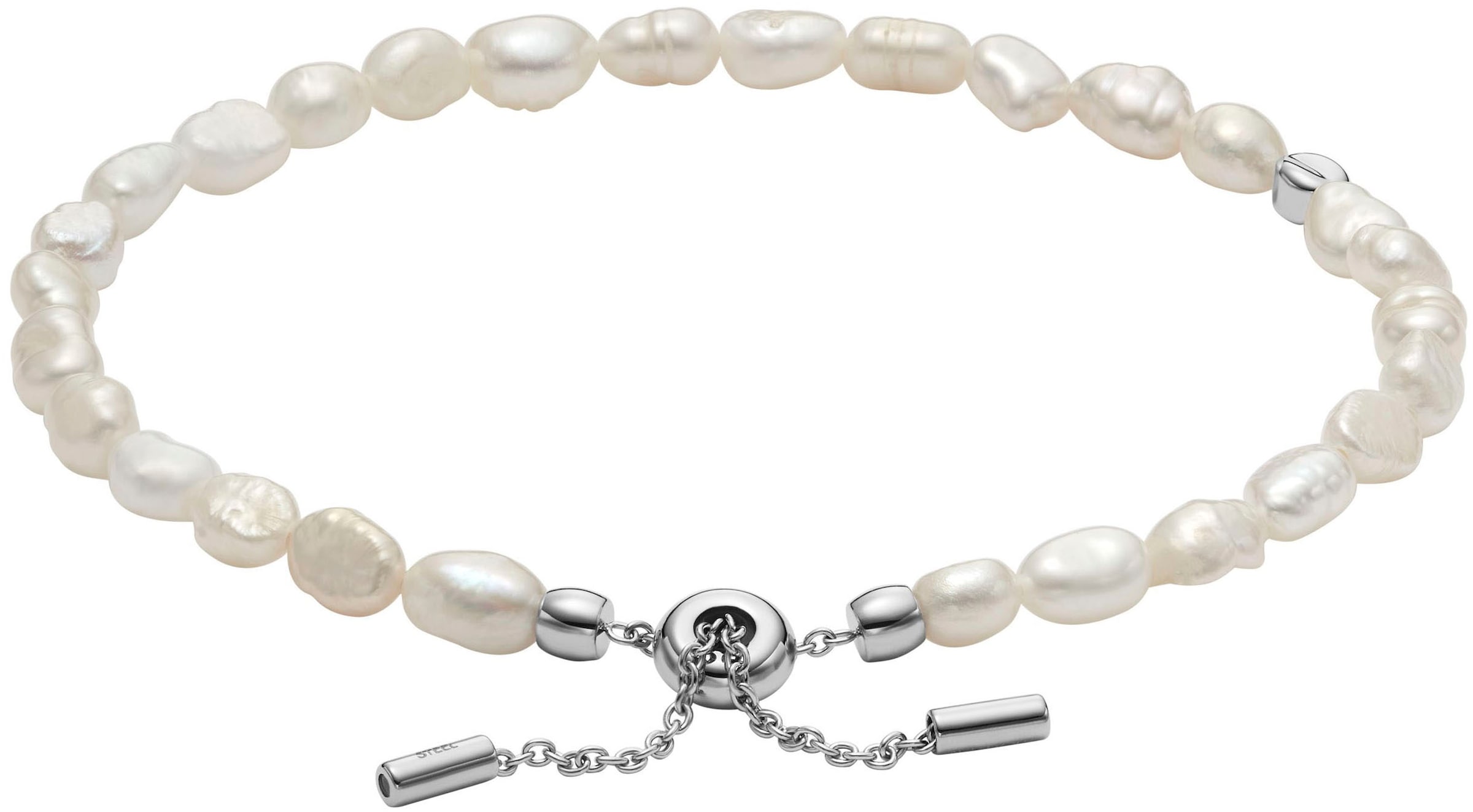 Skagen Armband »Schmuck Geschenk Edelstahl Armkette AGNETHE PEARL, SKJ1833040«, mit Süßwasserzuchtperle
