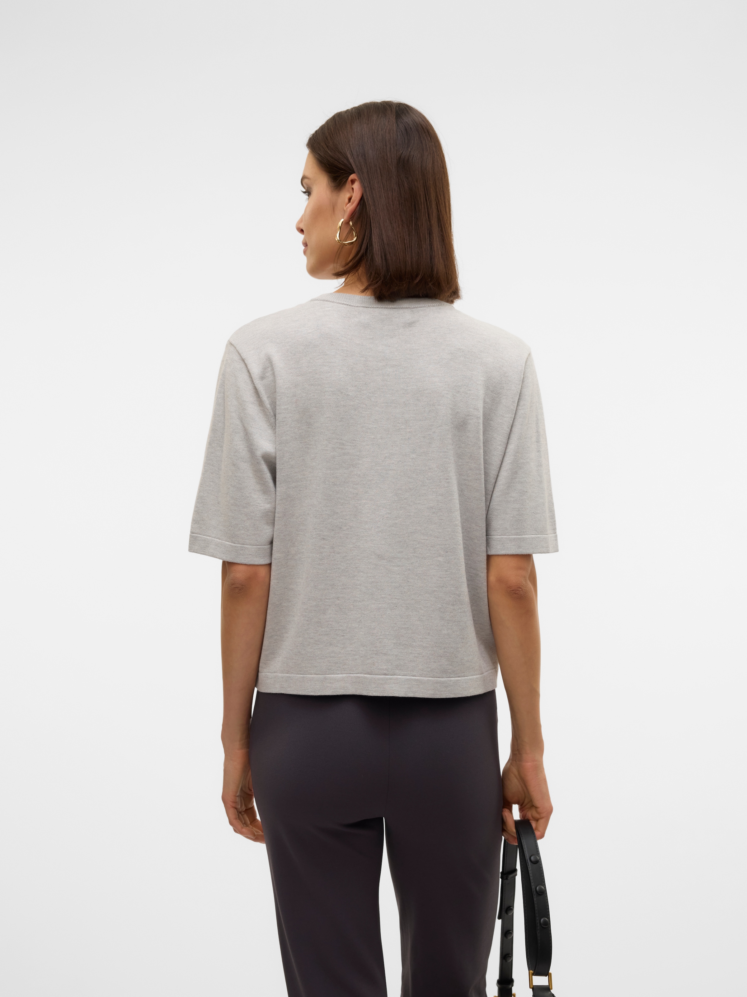 Vero Moda Kurzarmpullover »VMSILJE 2/4 O-NCK OVERSIZE PULL GA NOOS«