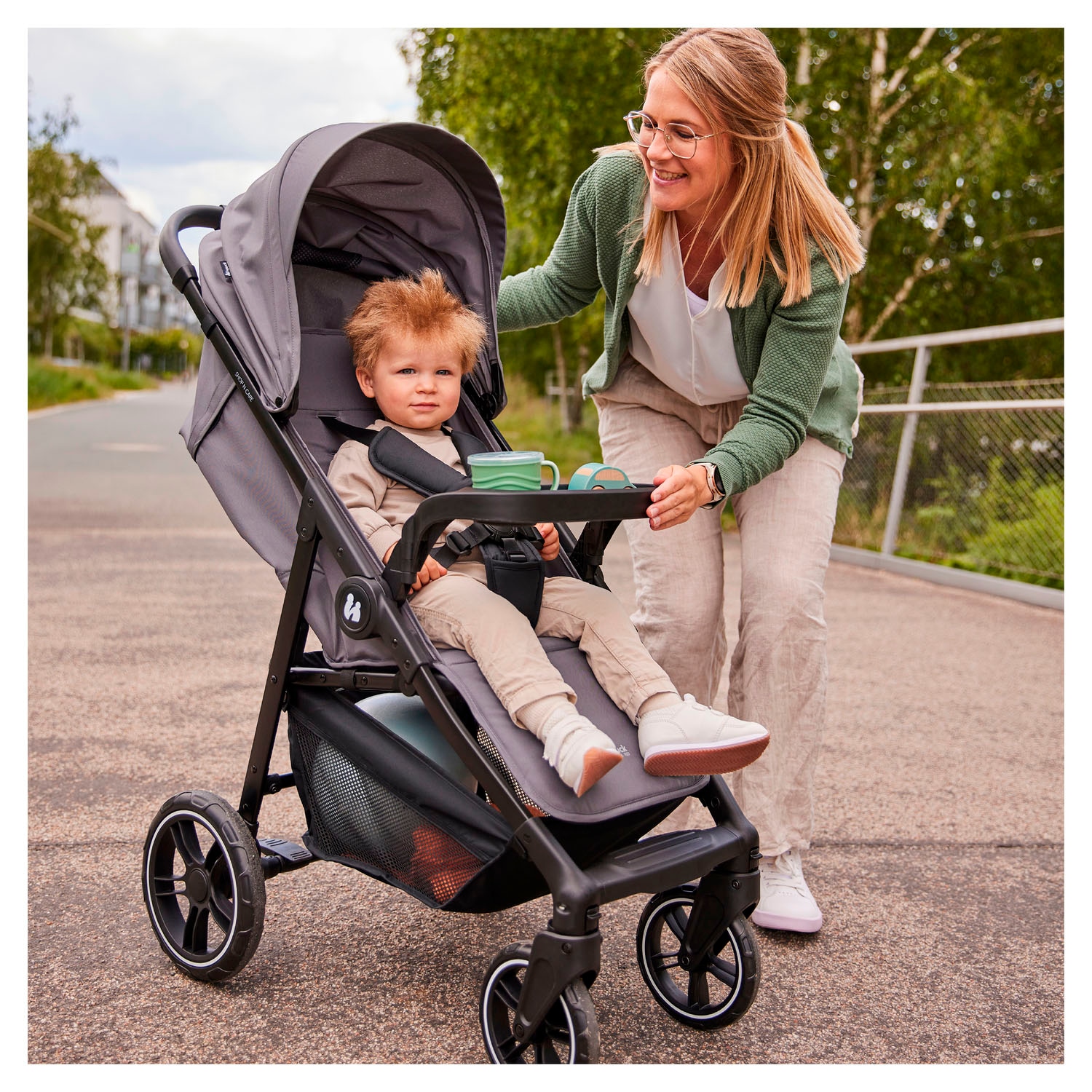 Hauck Kinder-Buggy »Shop N Care Trio Set«, inkl. Babyschale, Babywanne und Adapter