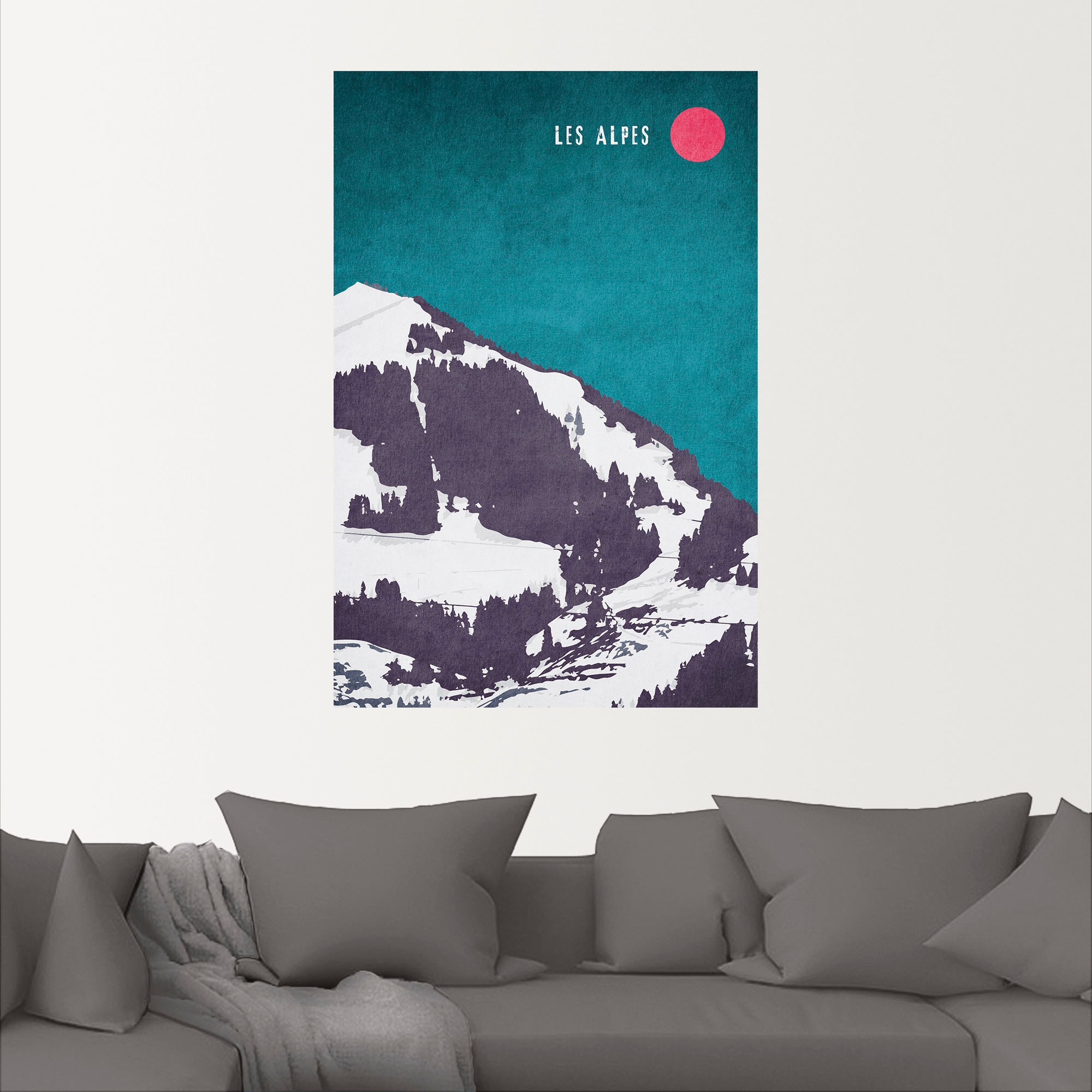 Artland Wandbild »Die Alpen«, Berge & Alpenbilder, (1 St.), als Alubild, Leinwandbild, Wandaufkleber oder Poster in versch. Größen