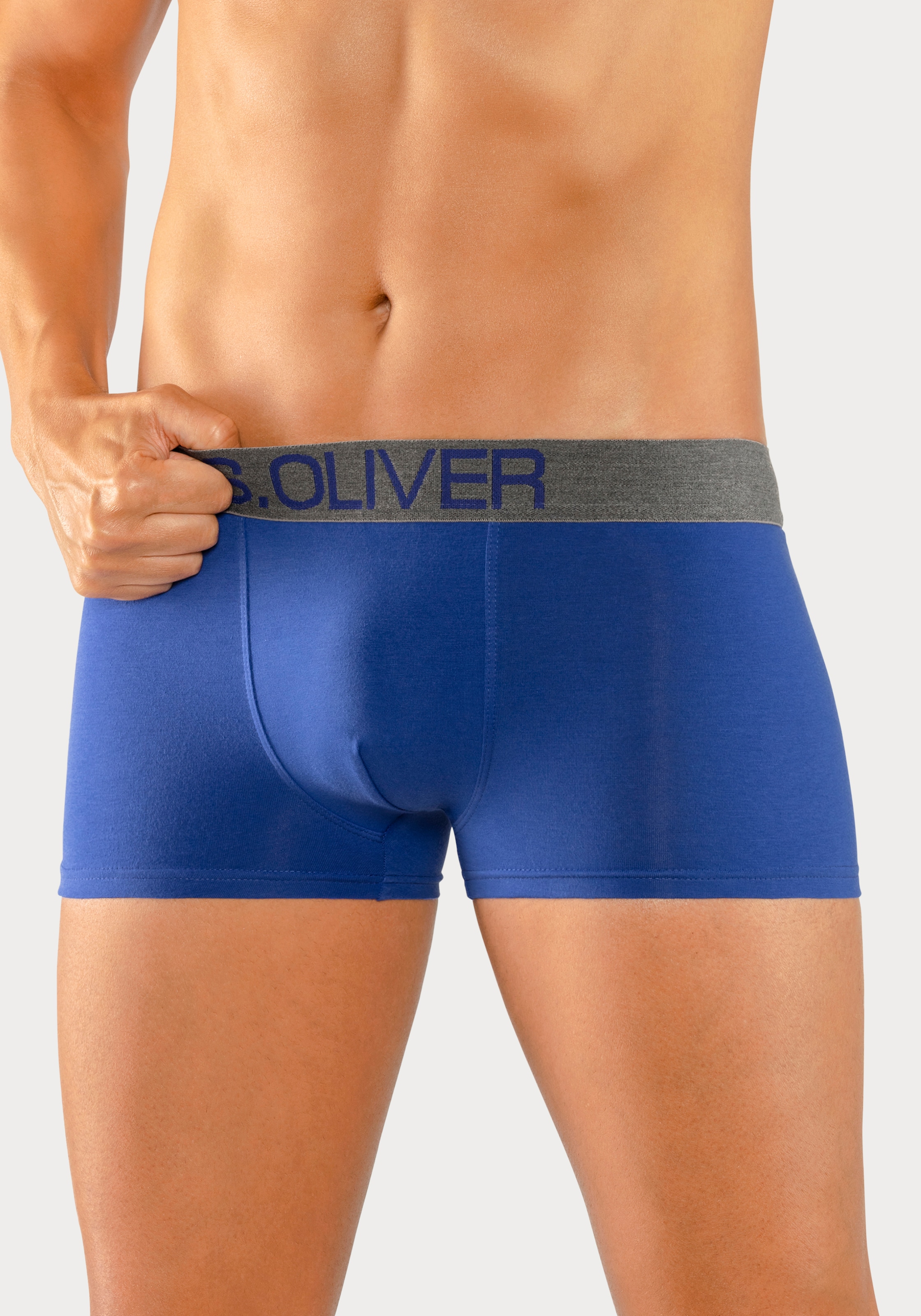 s.Oliver Boxer »Boxershorts für Herren«, (Packung, 4 St.), in Hipster-Form aus Baumwoll-Mix