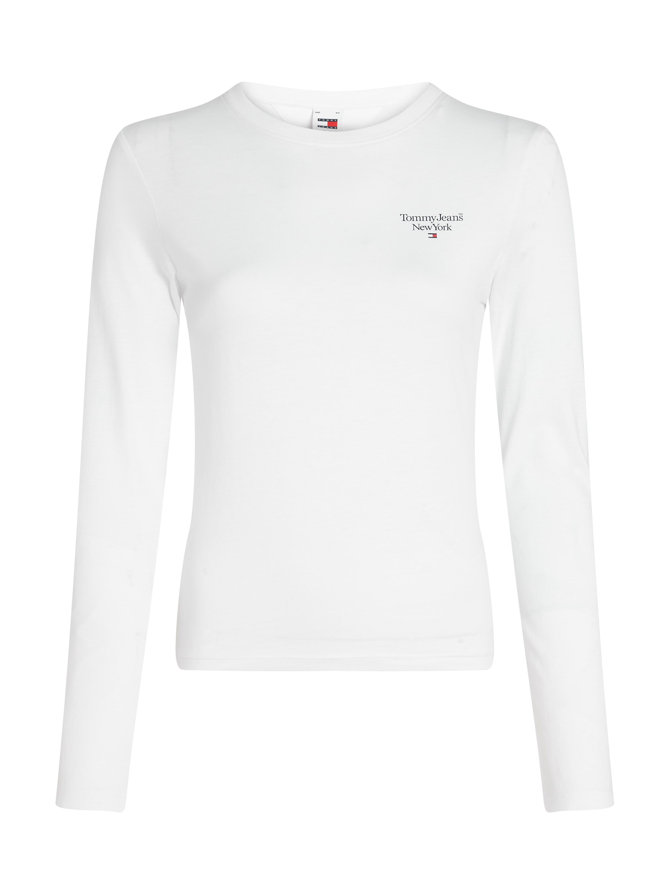 Tommy Jeans Curve T-Shirt »TJW SLIM ESSENTIAL LOGO 2 LS EXT«, in Großen Größen mit Logoschriftzug