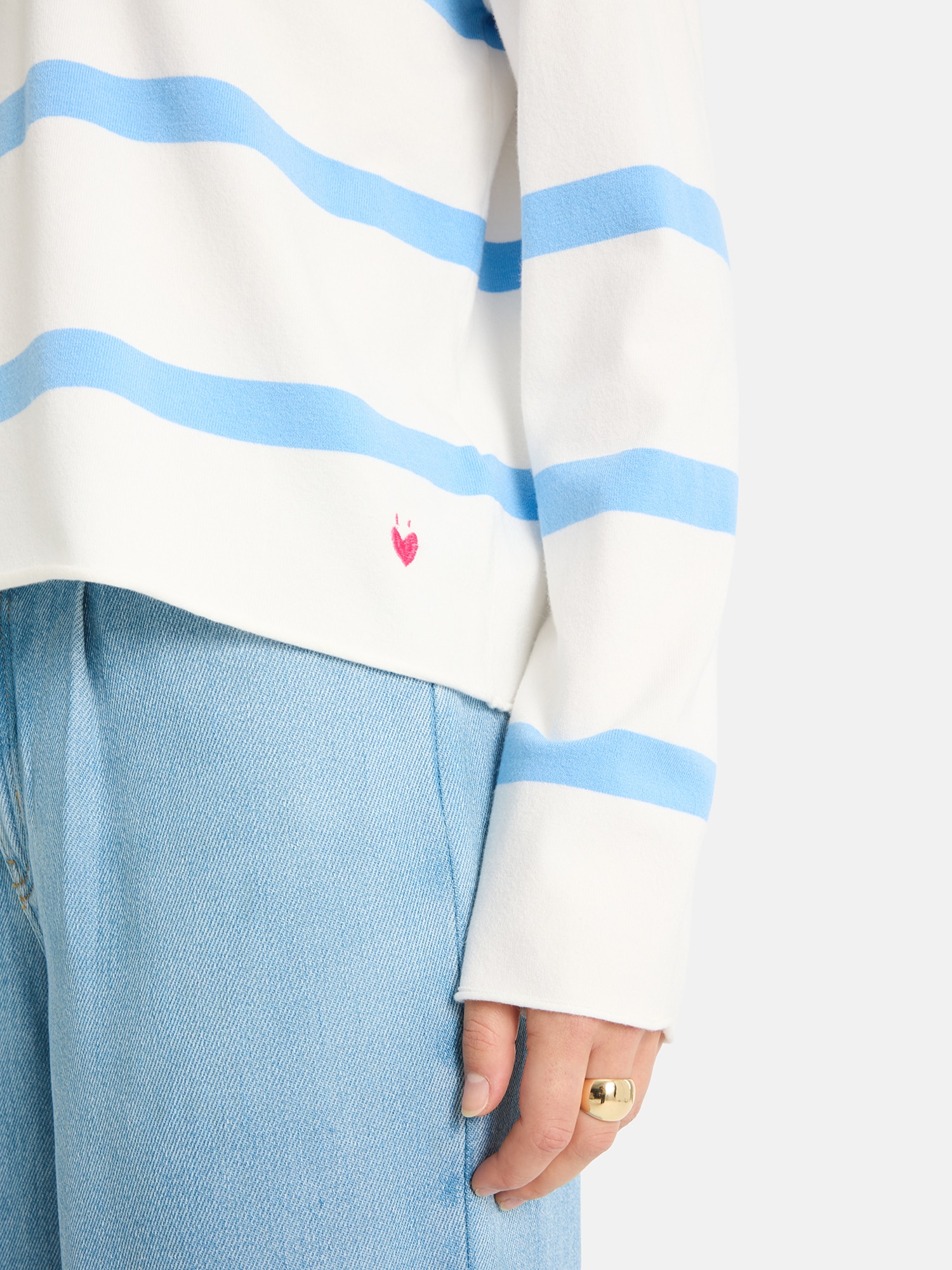 Lieblingsstück Rundhalspullover »MarciEP« mit Streifen