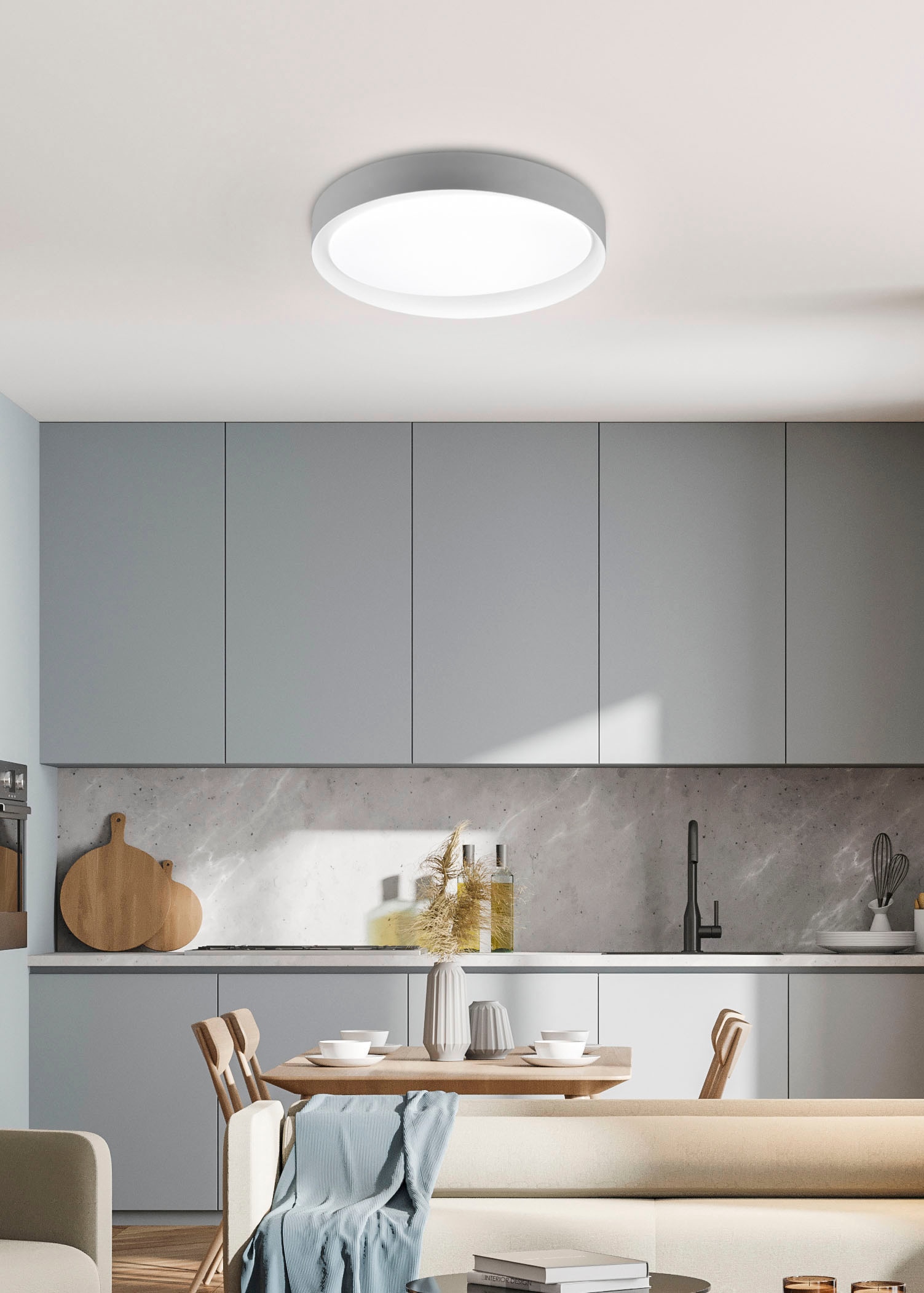 TRIO Leuchten LED Deckenleuchte »Zeta«,  Ø 49 cm