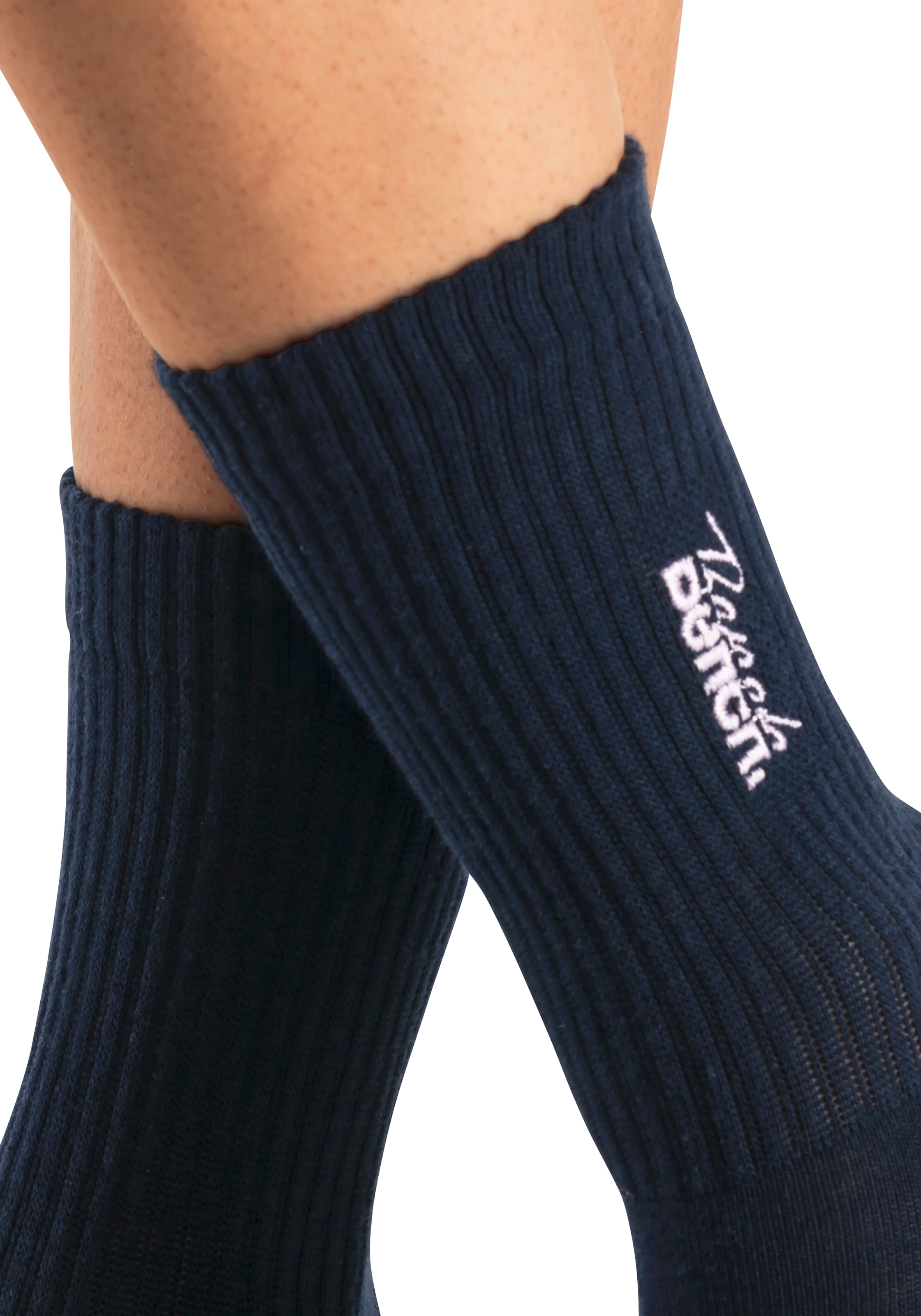 Bench. Basicsocken, (Packung, 3 Paar), mit Bench Stickerei