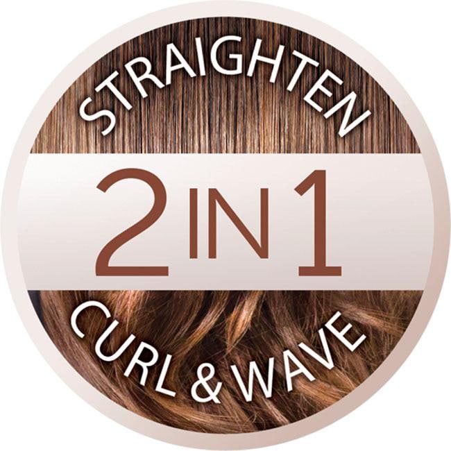 Remington Glätteisen »S6606 Curl & Straight Confidence Haarglätter«, Keramik-Turmalin-Beschichtung