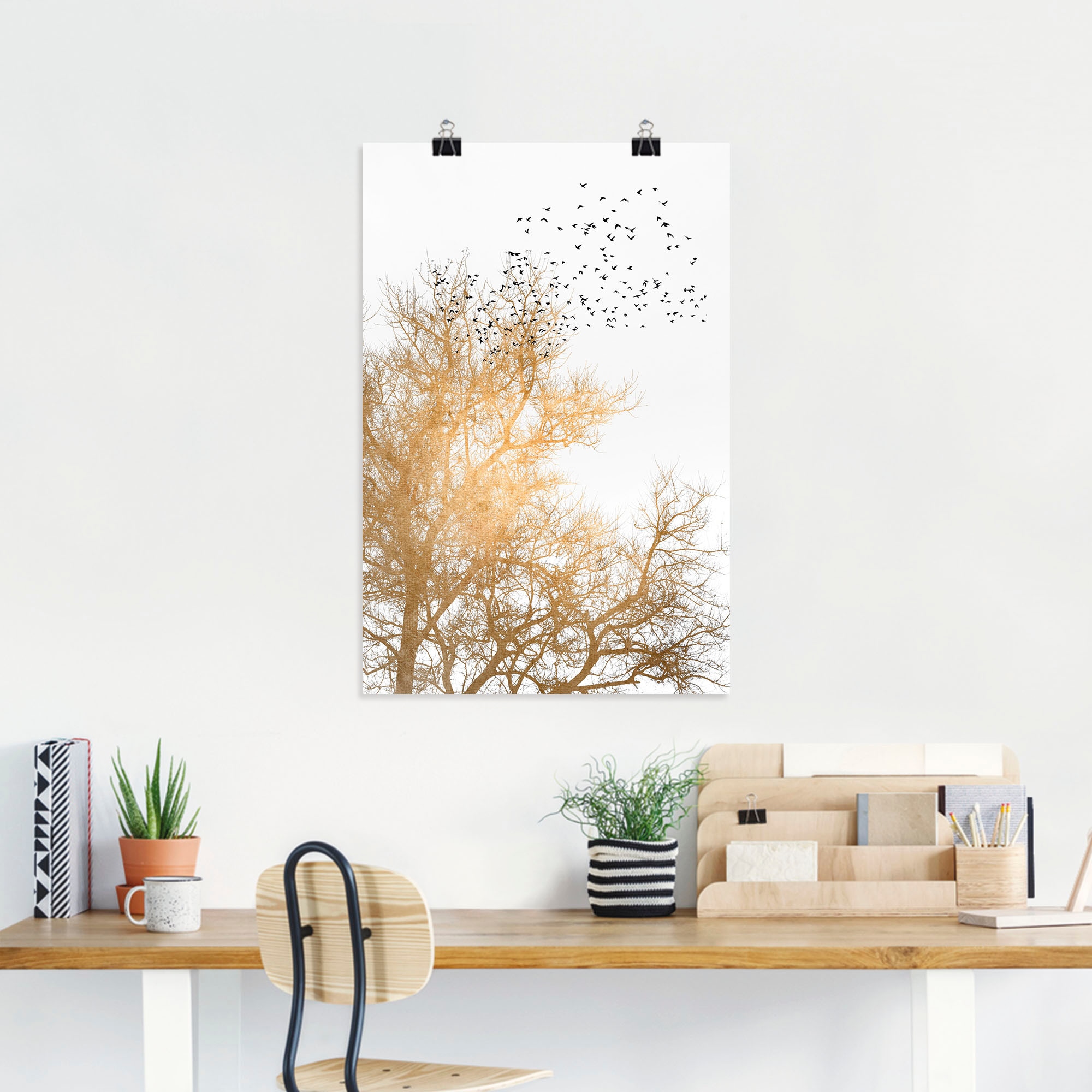 Artland Wandbild »Goldener Himmel« Himmelsbilder 1 Stk. tlg. als Leinwandbild, Poster in verschied. Größen