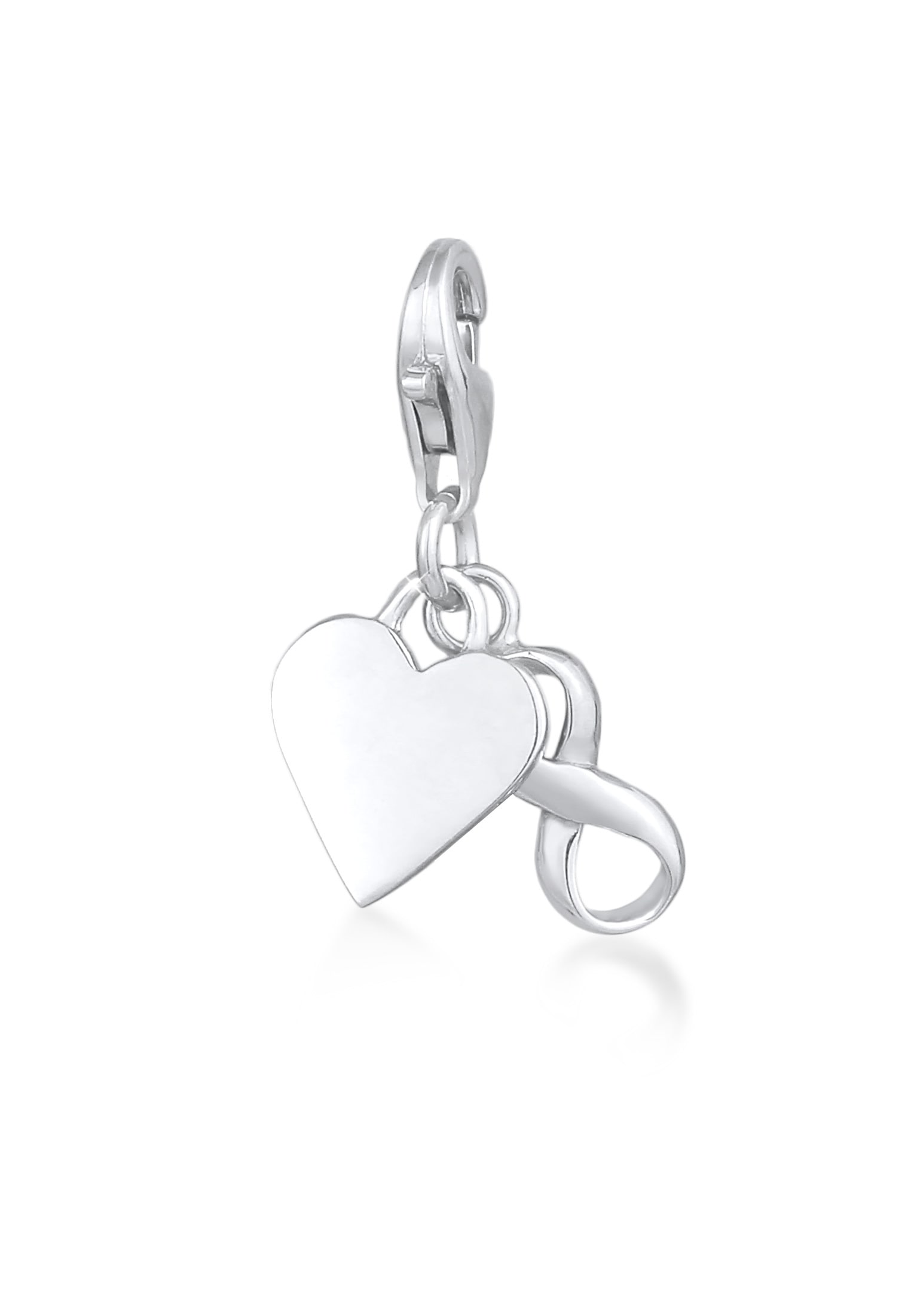 Charm Herz »Charm Herz Infinity Symbol Anhänger Basic 925er Silber«