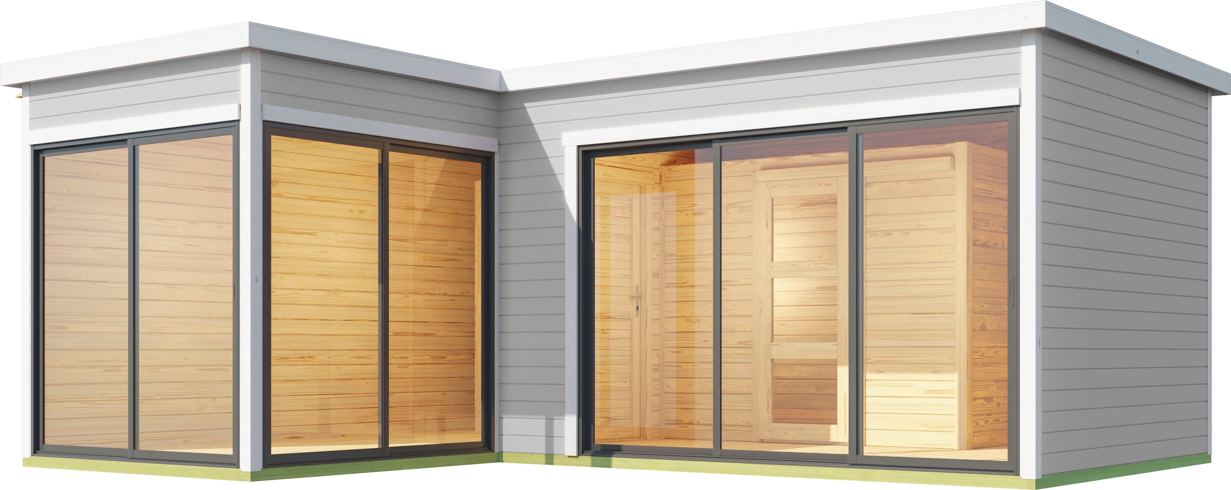 LASITA MAJA Gartenhaus »DOMEO«, (Set, inkl. Fussbodenbretter zum verlegen)