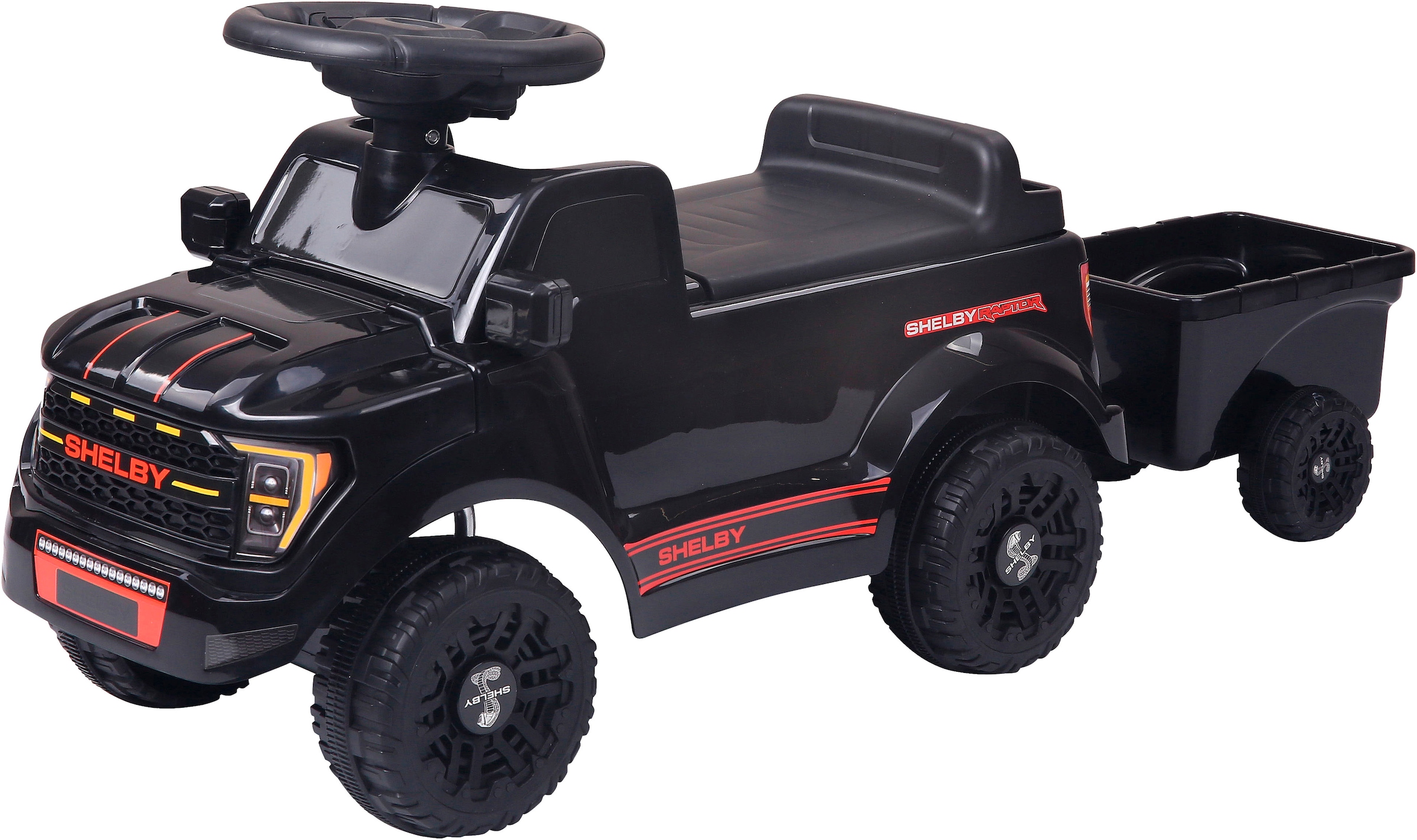 Jamara Rutscherauto »Shelby Ford F-150 Raptor mit Anhänger« mit Soundeffekten